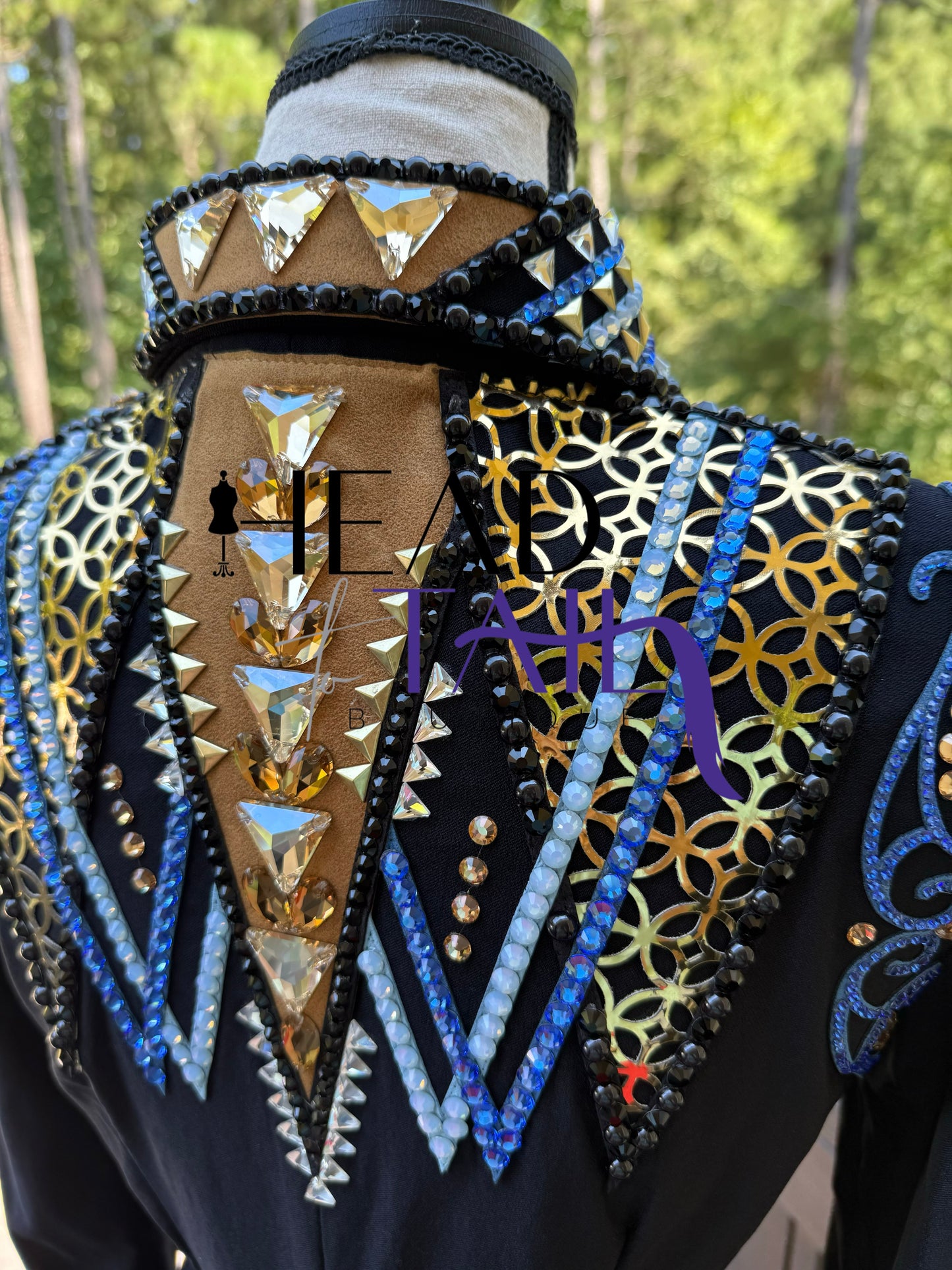 Kevin Garcia Originals Black, Gold & Blues Hsmp Shirt - Custom Piece APX 4