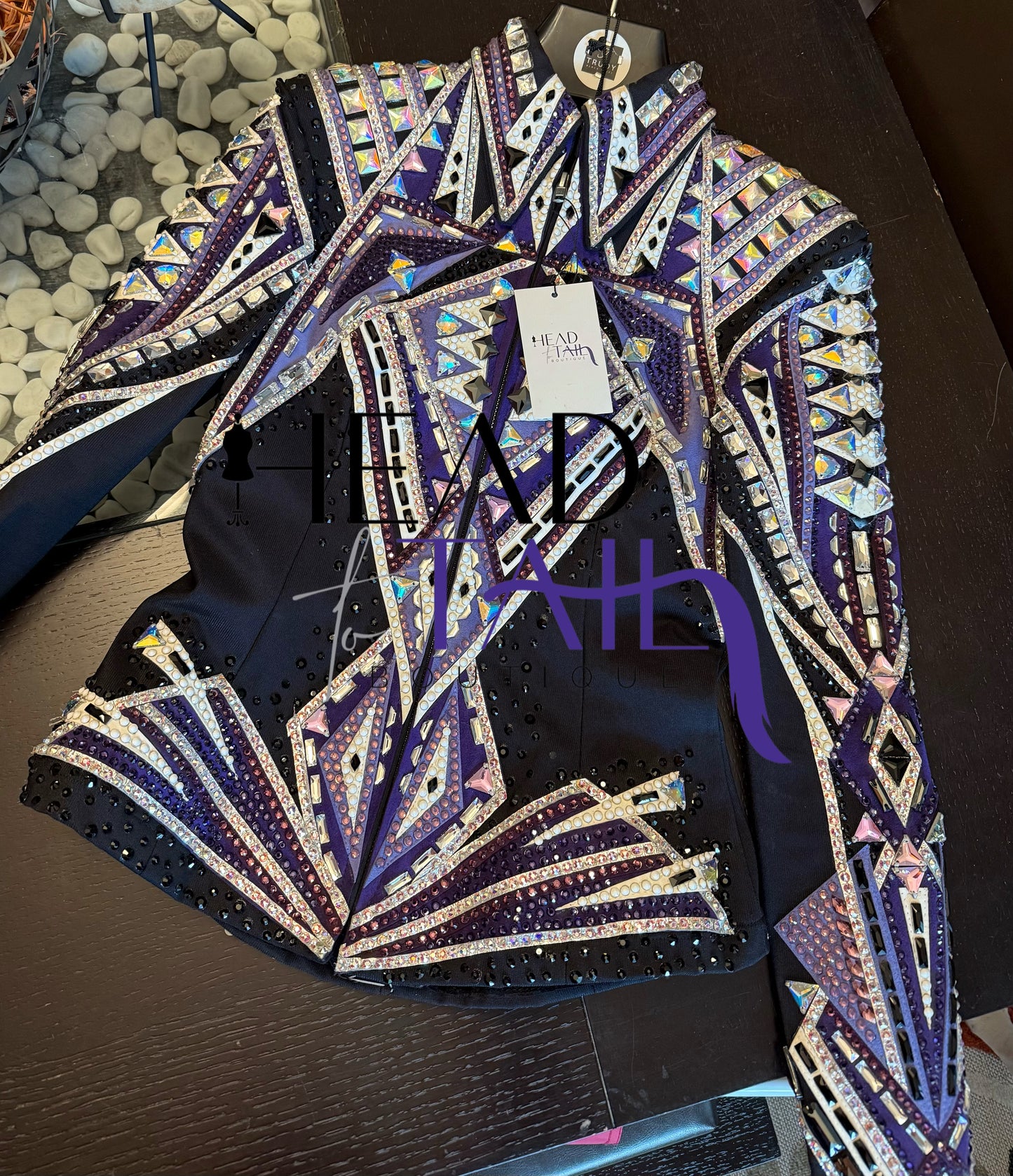 Trudy Black Label Purples and White Jacket - X-Small