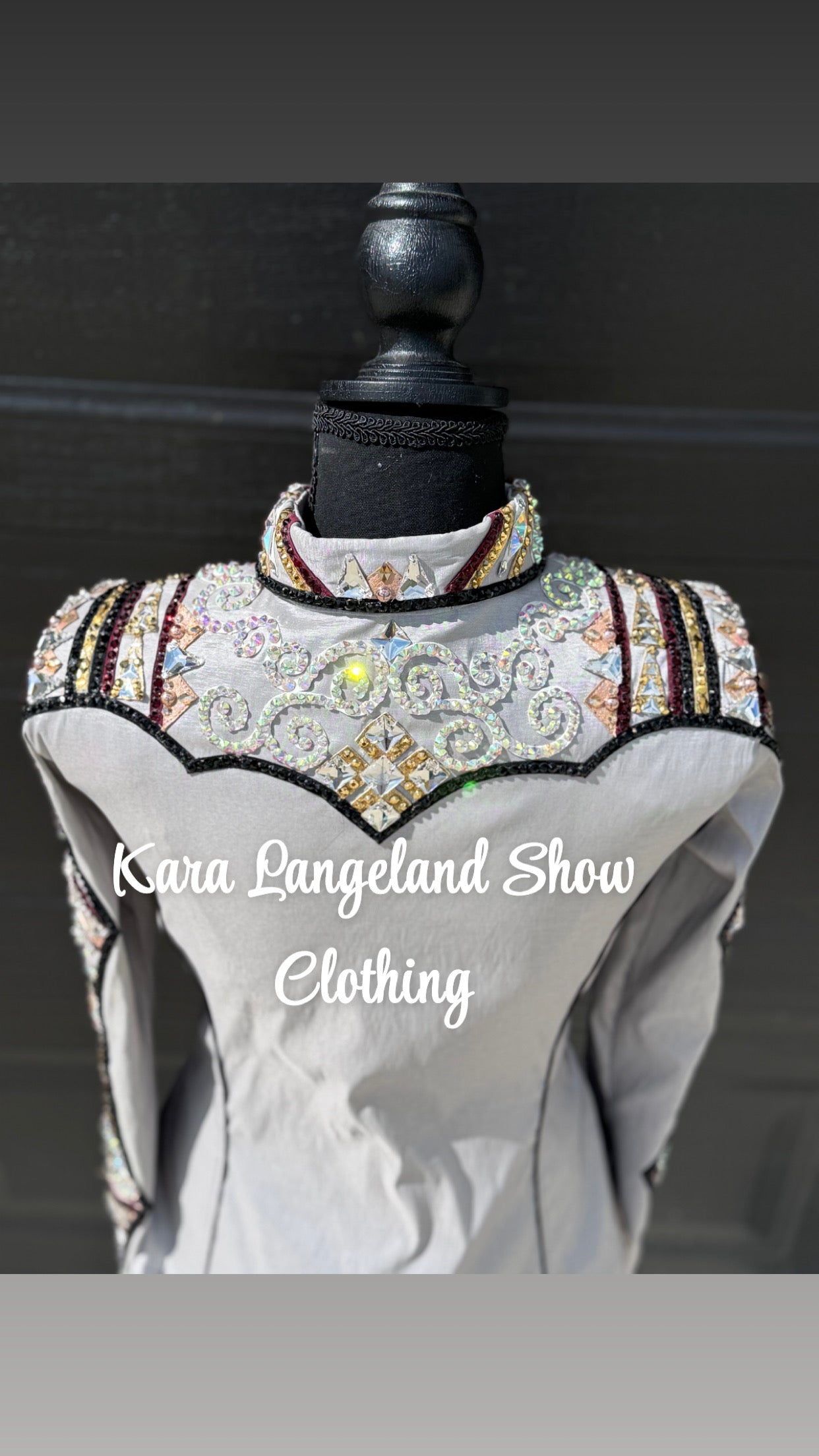 Kara Langeland Silver, Rose Gold, Burgundy & Gold Full Sleeve - Medium/Large