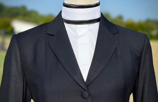 Boo Yah Thin Black Stripe w/ Velvet & Piping - Size 0
