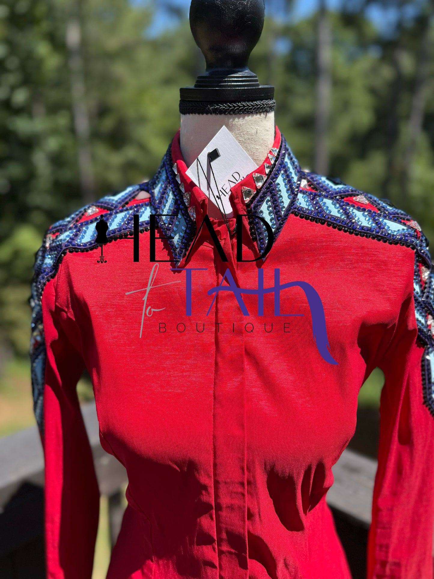 Kevin Garcia Originals Deep Red & Purple with Shoulder Design and 1/2 Sleeve - Custom Piece APX 6
