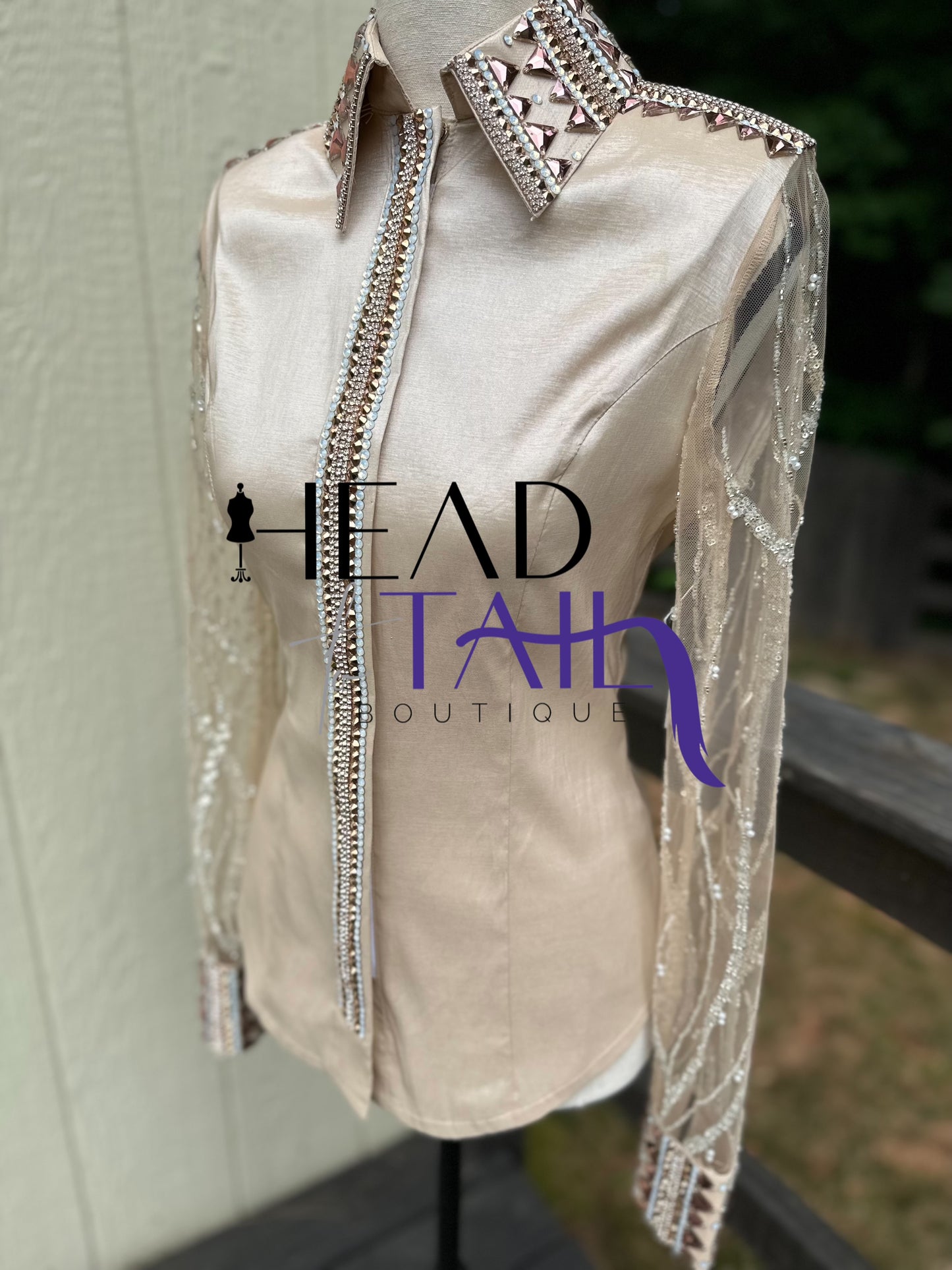 Unbridled Couture Nude w/ Rose Gold - Small/Medium