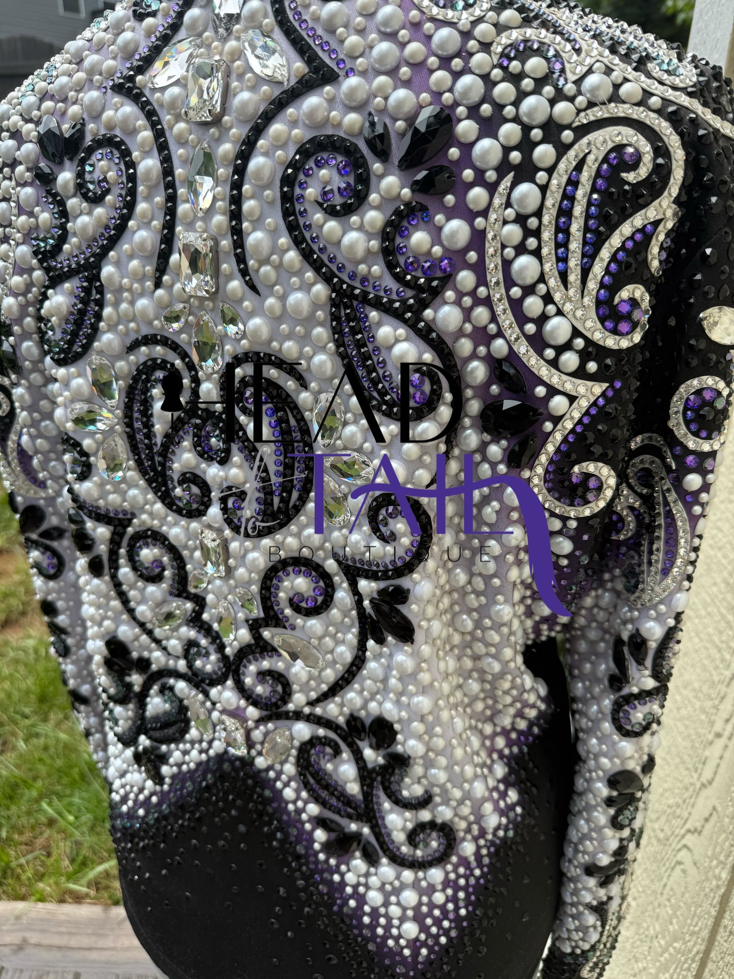 Lindsey James Show Clothing Purple, White, Black & Pearl Jacket - 3XL