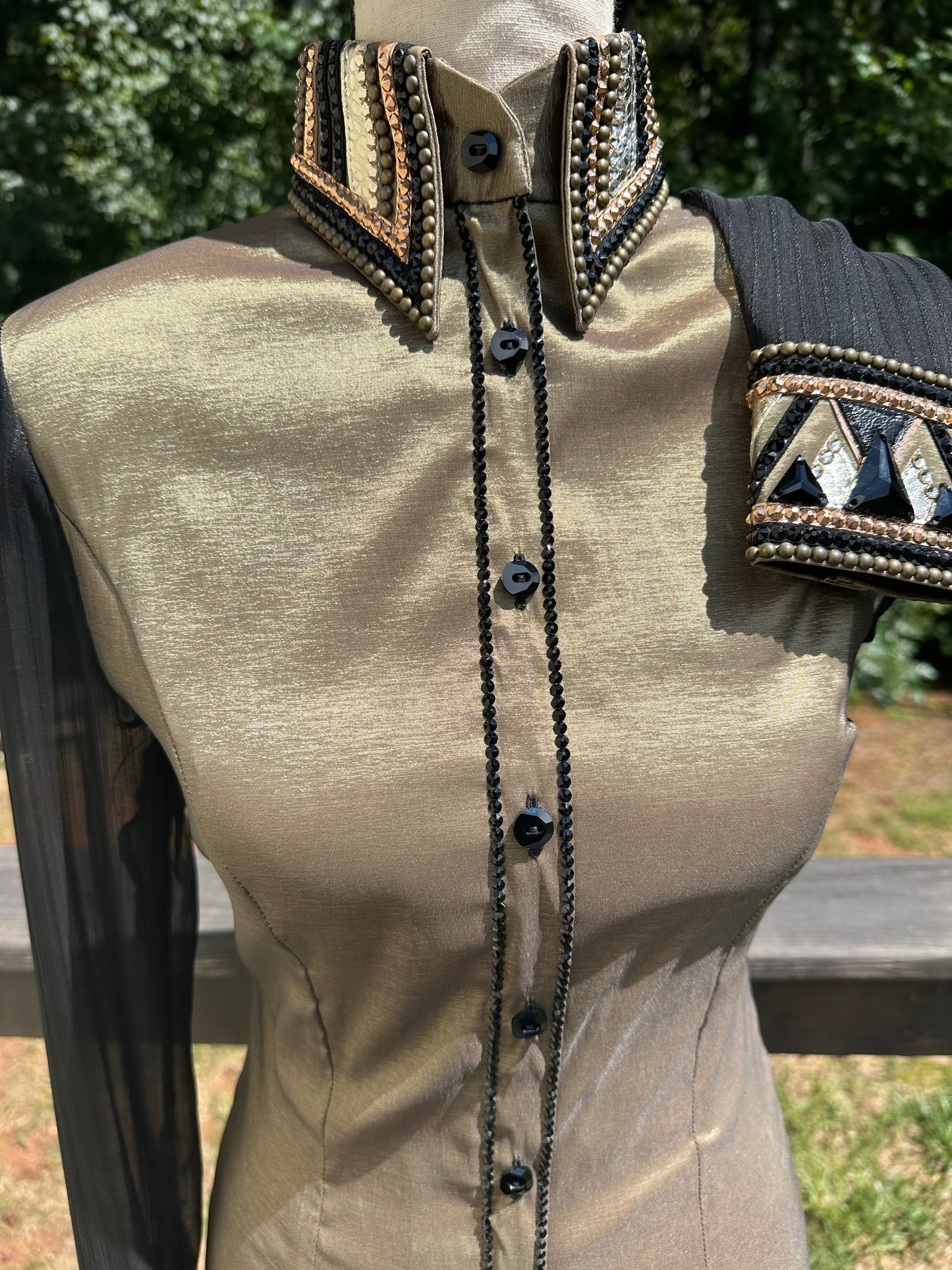 Sonder Avenue Day Shirt with Sheer Sleeves - XS