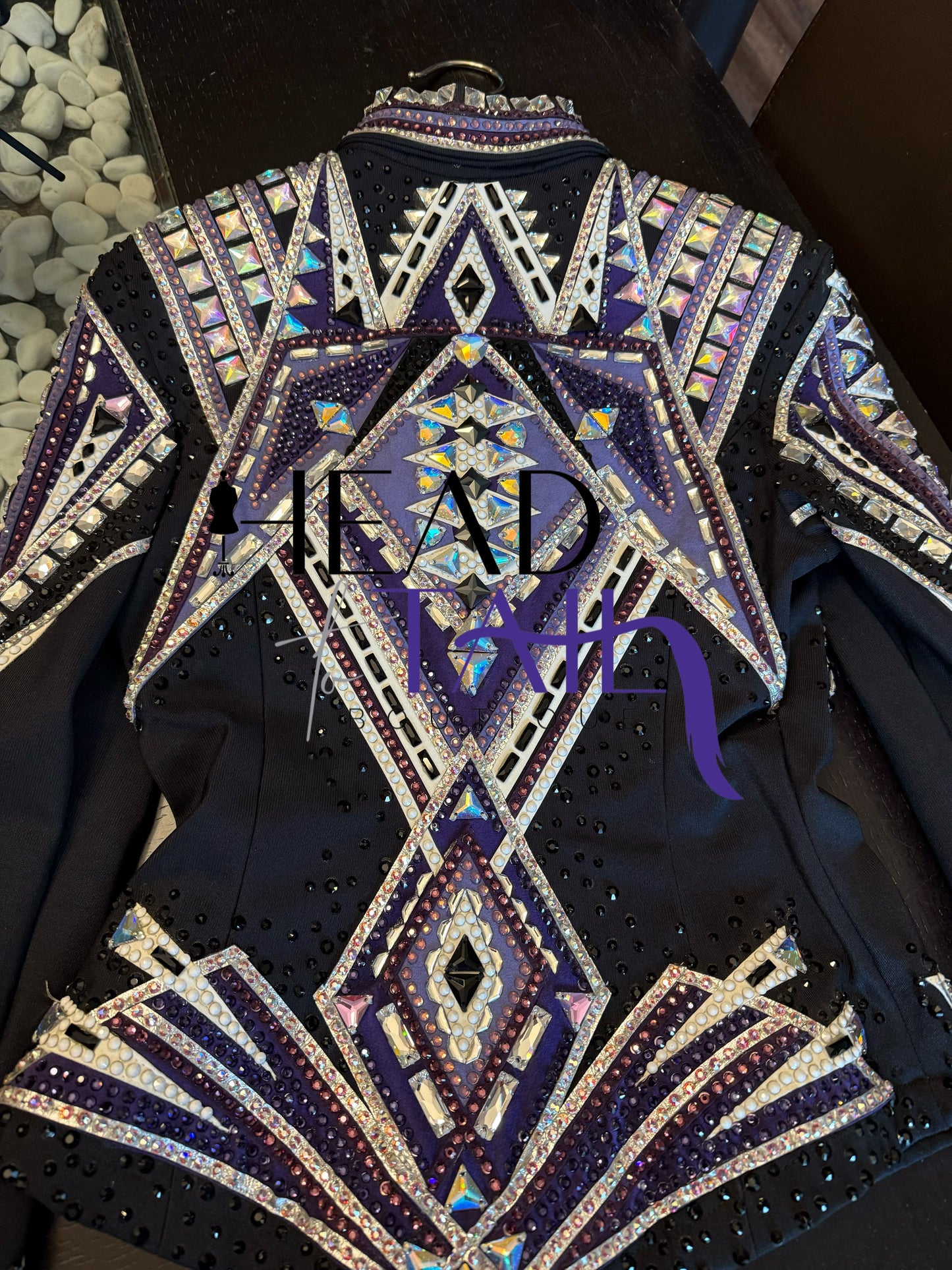 Trudy Black Label Purples and White Jacket - X-Small