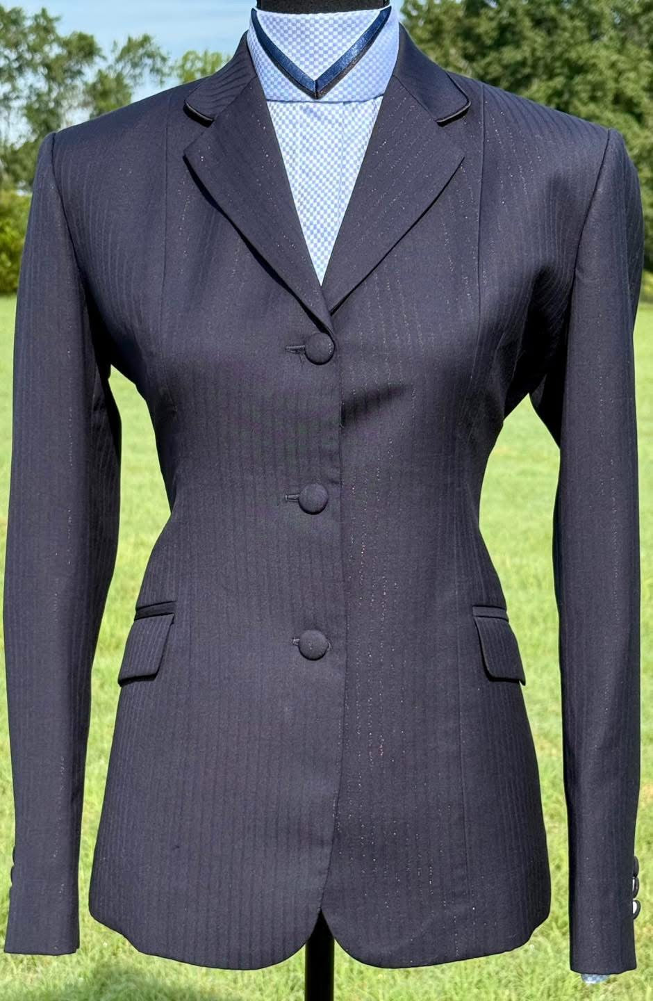 Boo Yah Navy Stripe and Navy Piping - Size 6