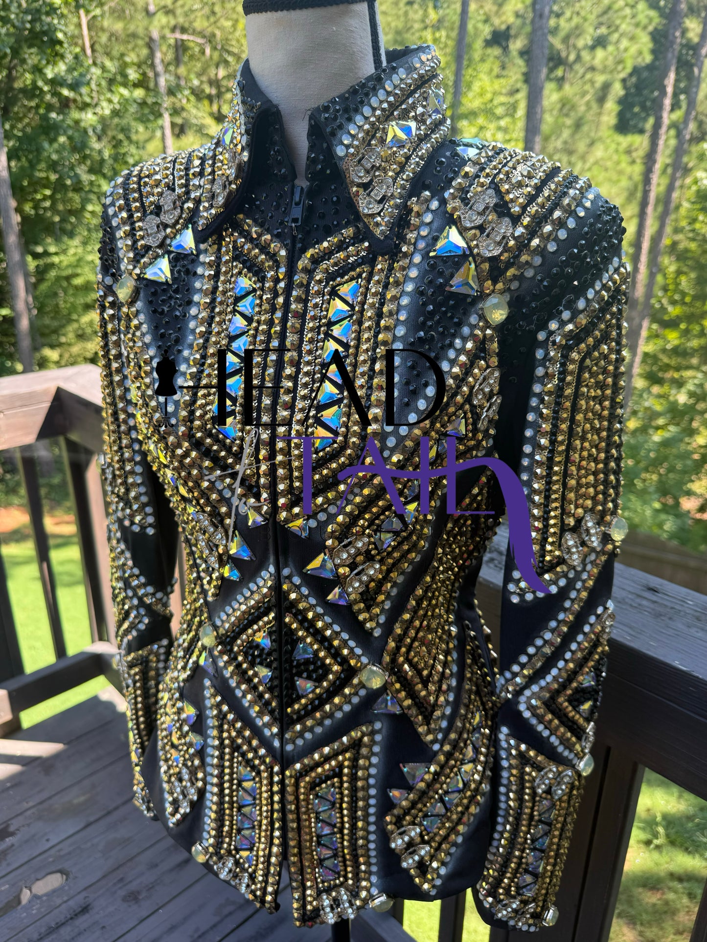 Trudy Black Label Black & Gold Showmanship Jacket - Small