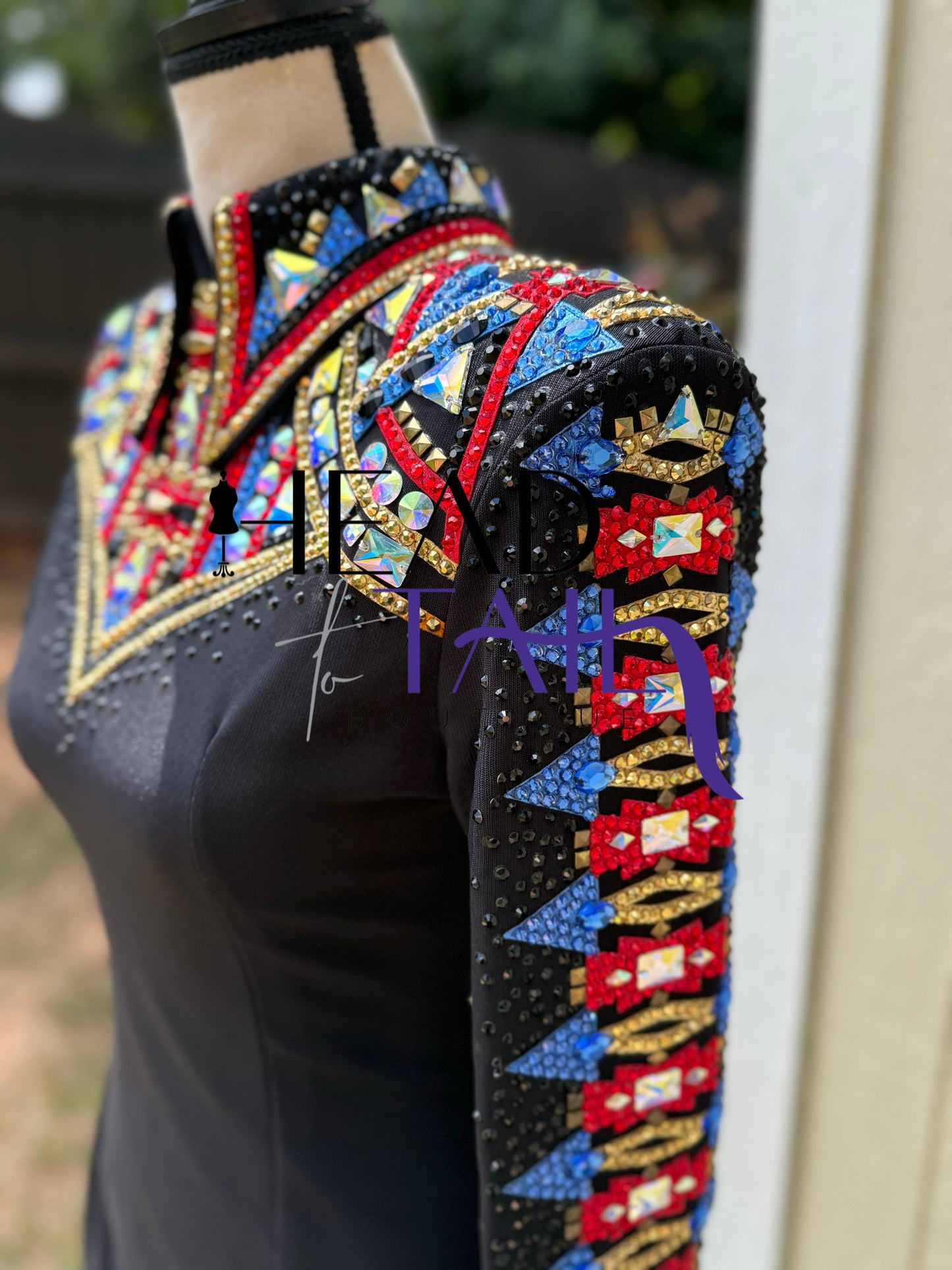 Trudy Black Label Black, Red , Blue & Gold - XS/Small