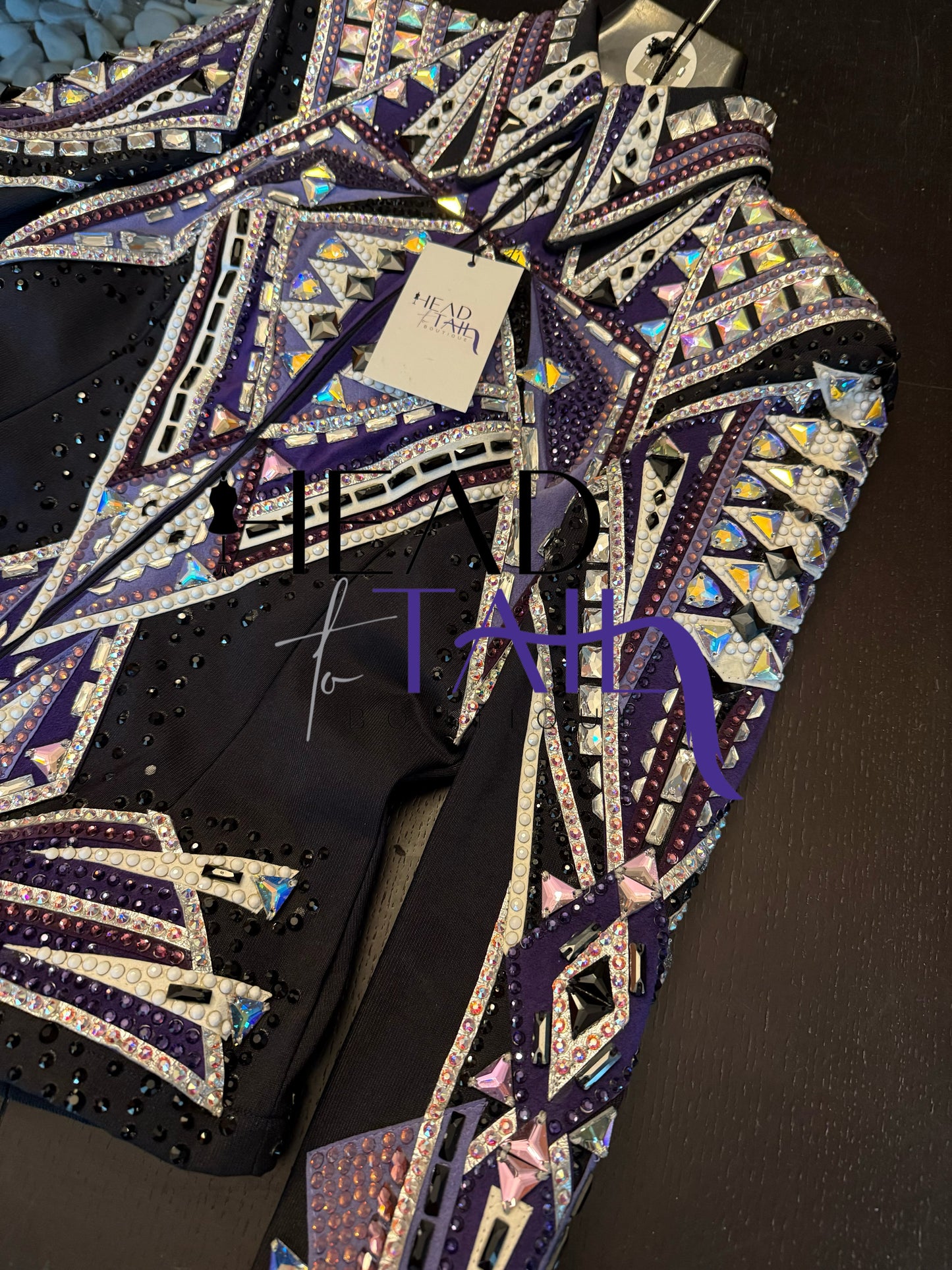 Trudy Black Label Purples and White Jacket - X-Small