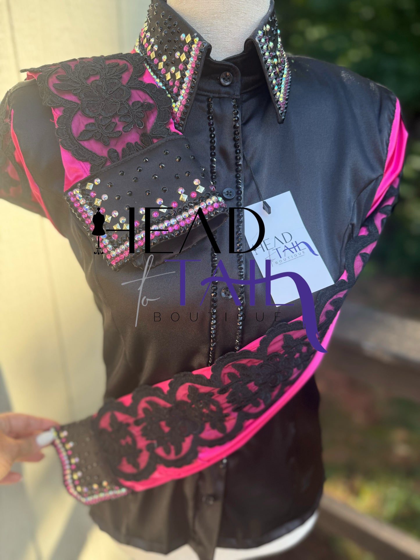 All That Pink with Black Lace - FINAL SALE