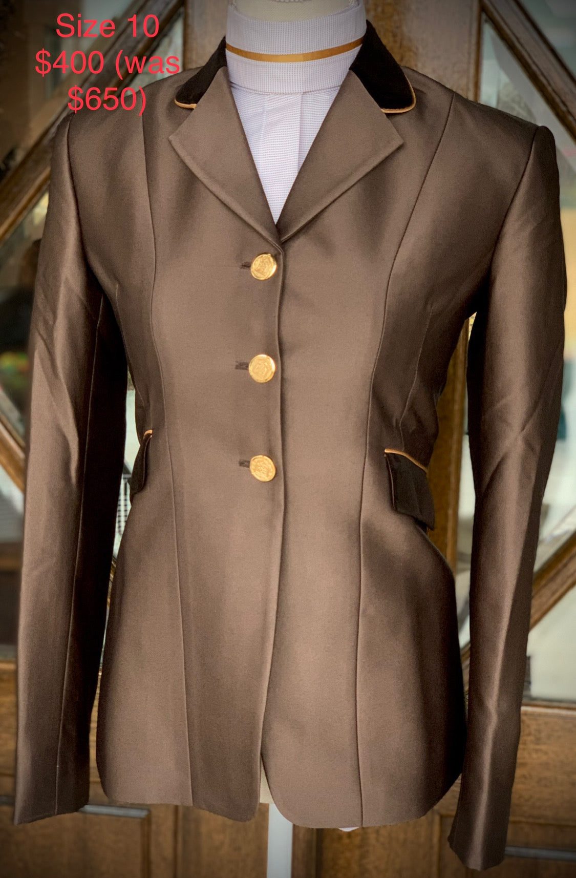 Boo Yah Hunt Shirt Black/Gold Diamond and Thick Black Piping Collars - Size 40