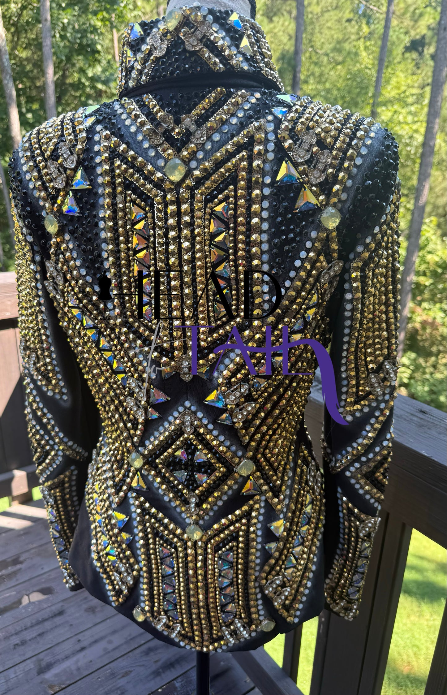 Trudy Black Label Black & Gold Showmanship Jacket - Small