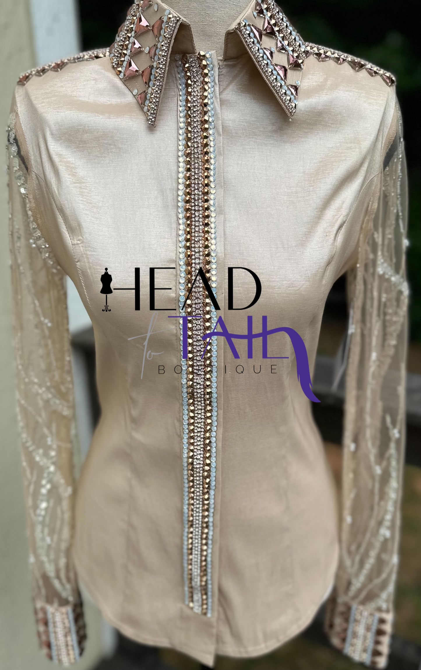 Unbridled Couture Nude w/ Rose Gold - Small/Medium