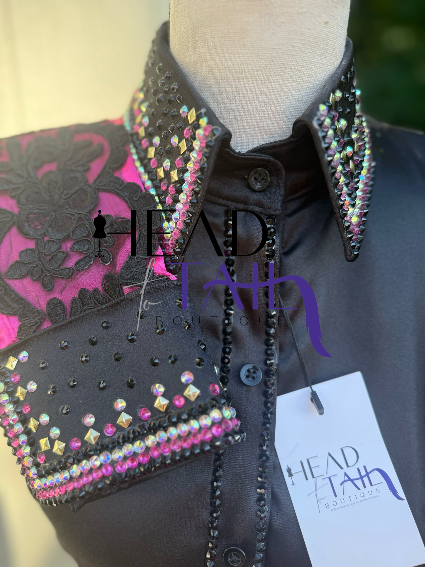 All That Pink with Black Lace - FINAL SALE