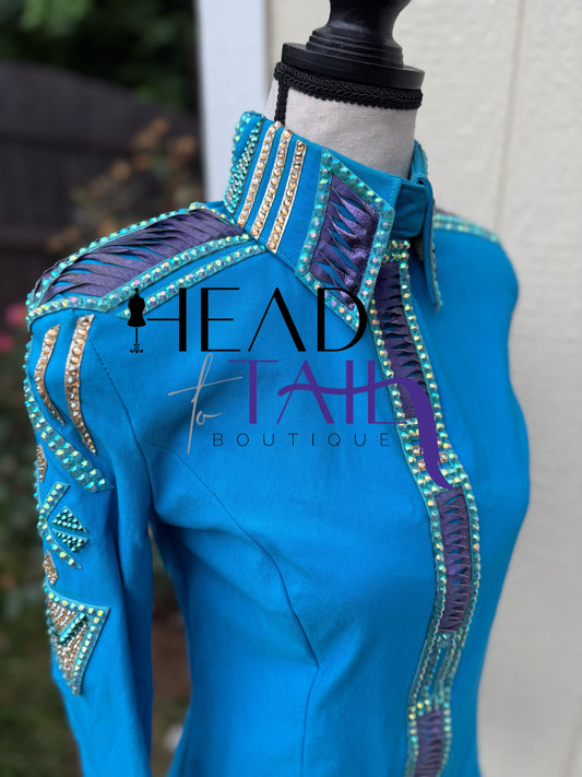 DDesigns Blue, Purple & Teal - Size 2 - FINAL SALE