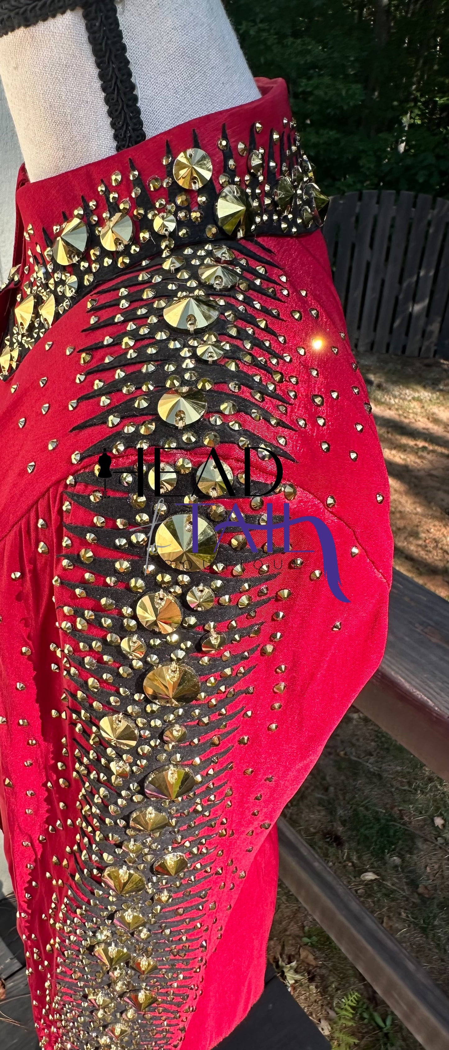 Blond Apparel Red, Black & Gold Full Sleeve Design- Small