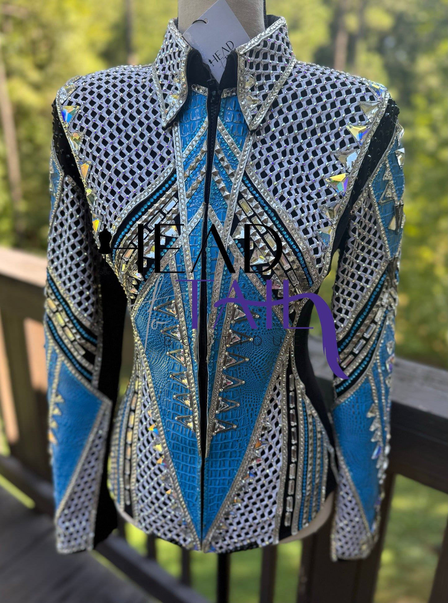 Juls Collection Blue & White Jacket- Small