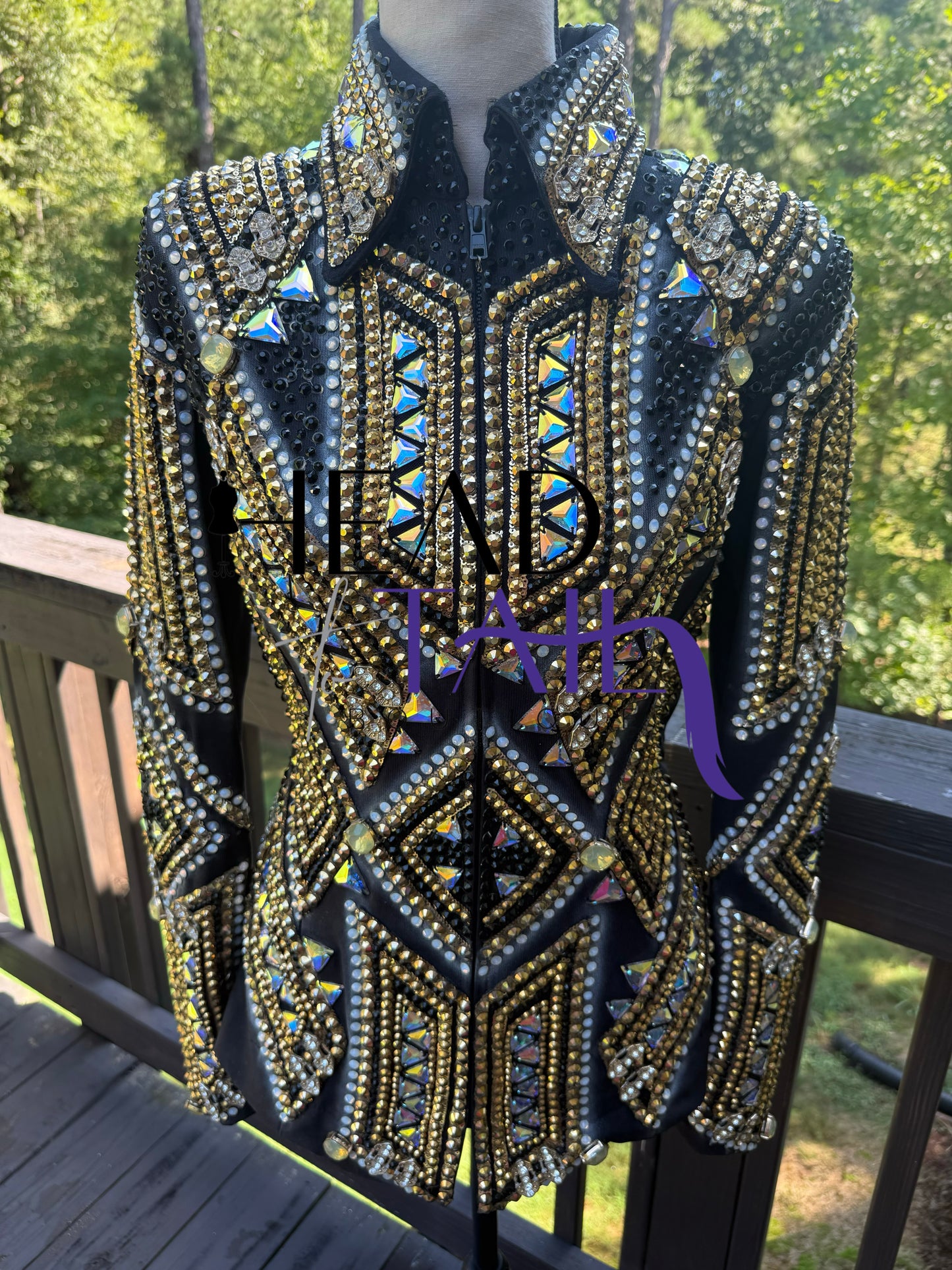 Trudy Black Label Black & Gold Showmanship Jacket - Small