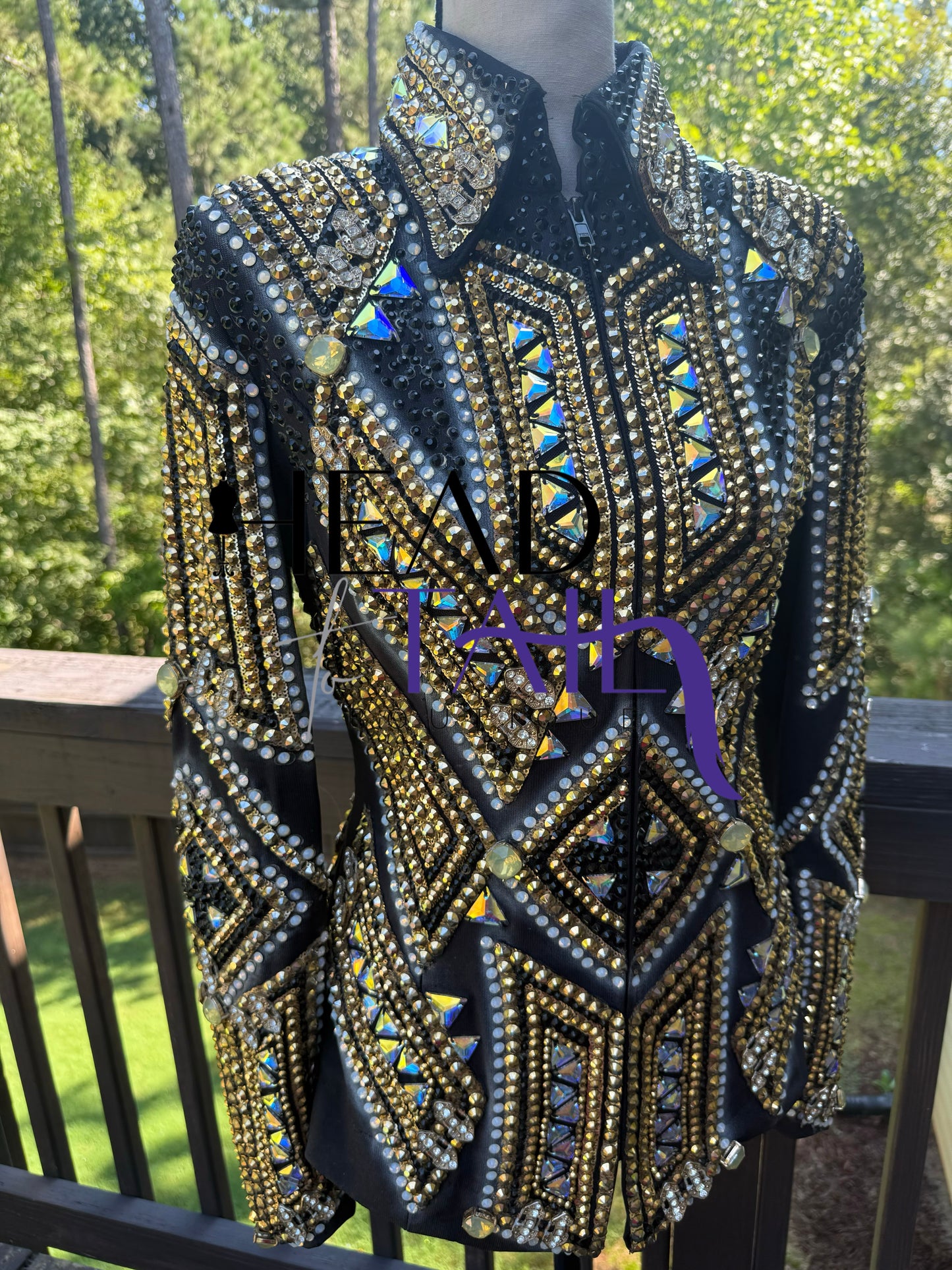 Trudy Black Label Black & Gold Showmanship Jacket - Small