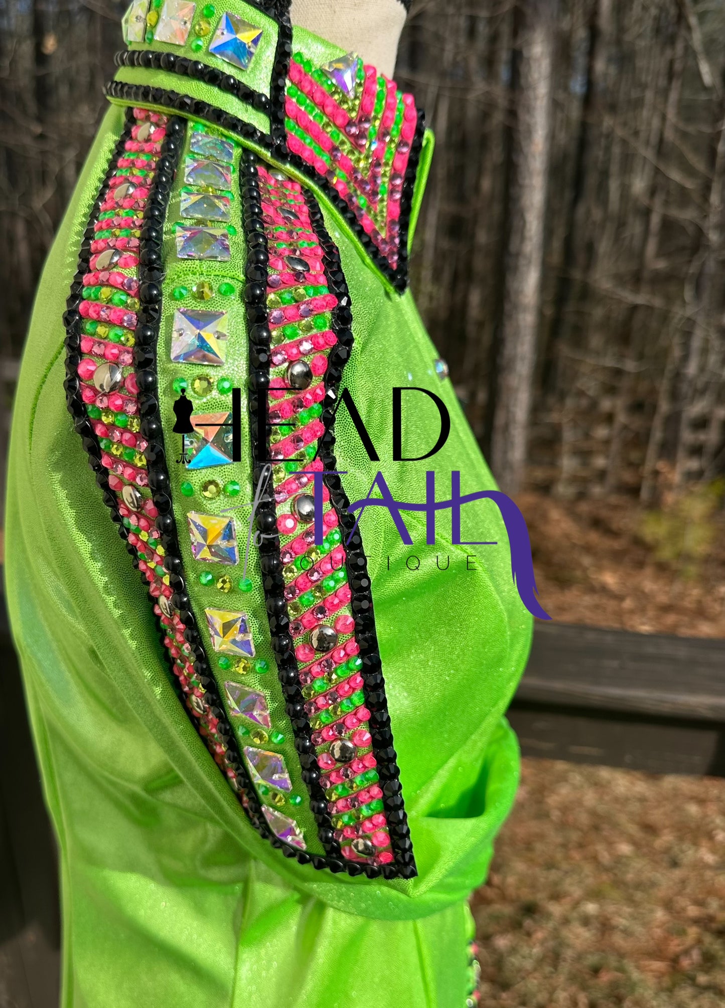 Kevin Garcia Originals Lime Green & Pink 1/2 Sleeve Day Shirt - Size: Custom Piece APX 6/8 SHORT