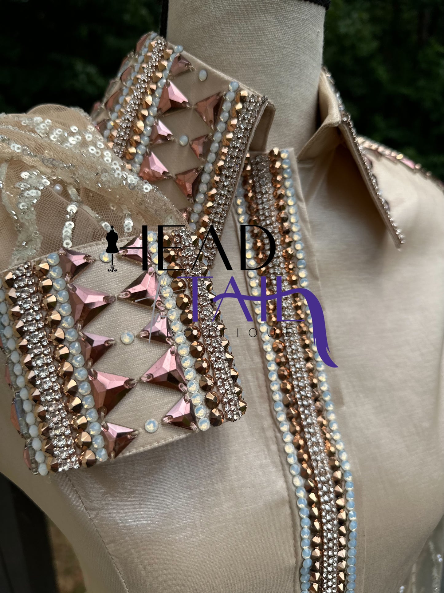 Unbridled Couture Nude w/ Rose Gold - Small/Medium