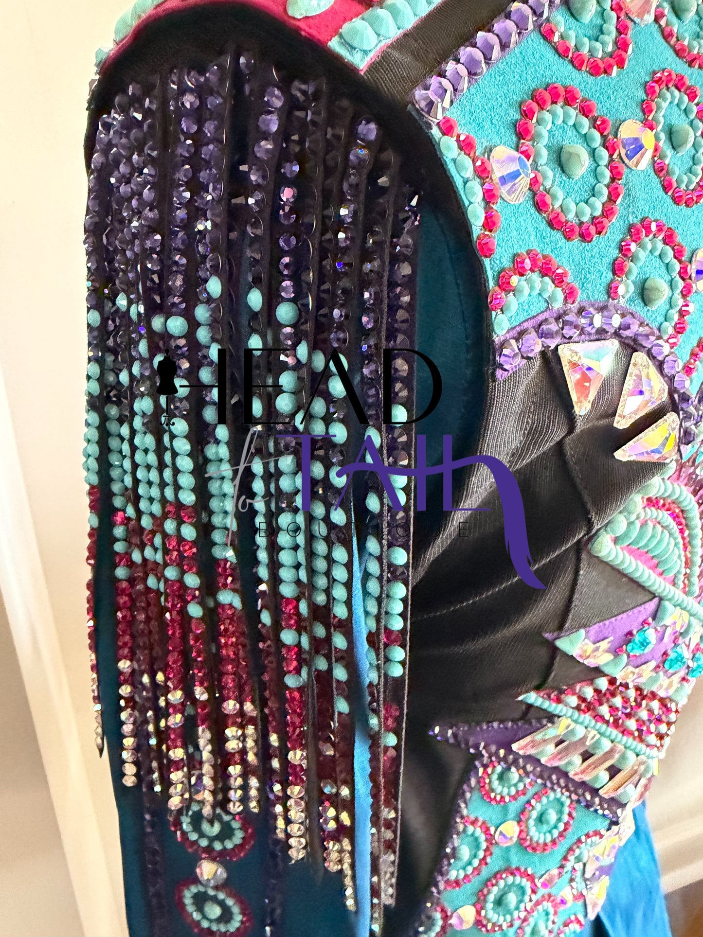 Kevin Garcia Originals Teal, Purple, Magenta & Turquoise Shirt & Bolero - Size 6/8