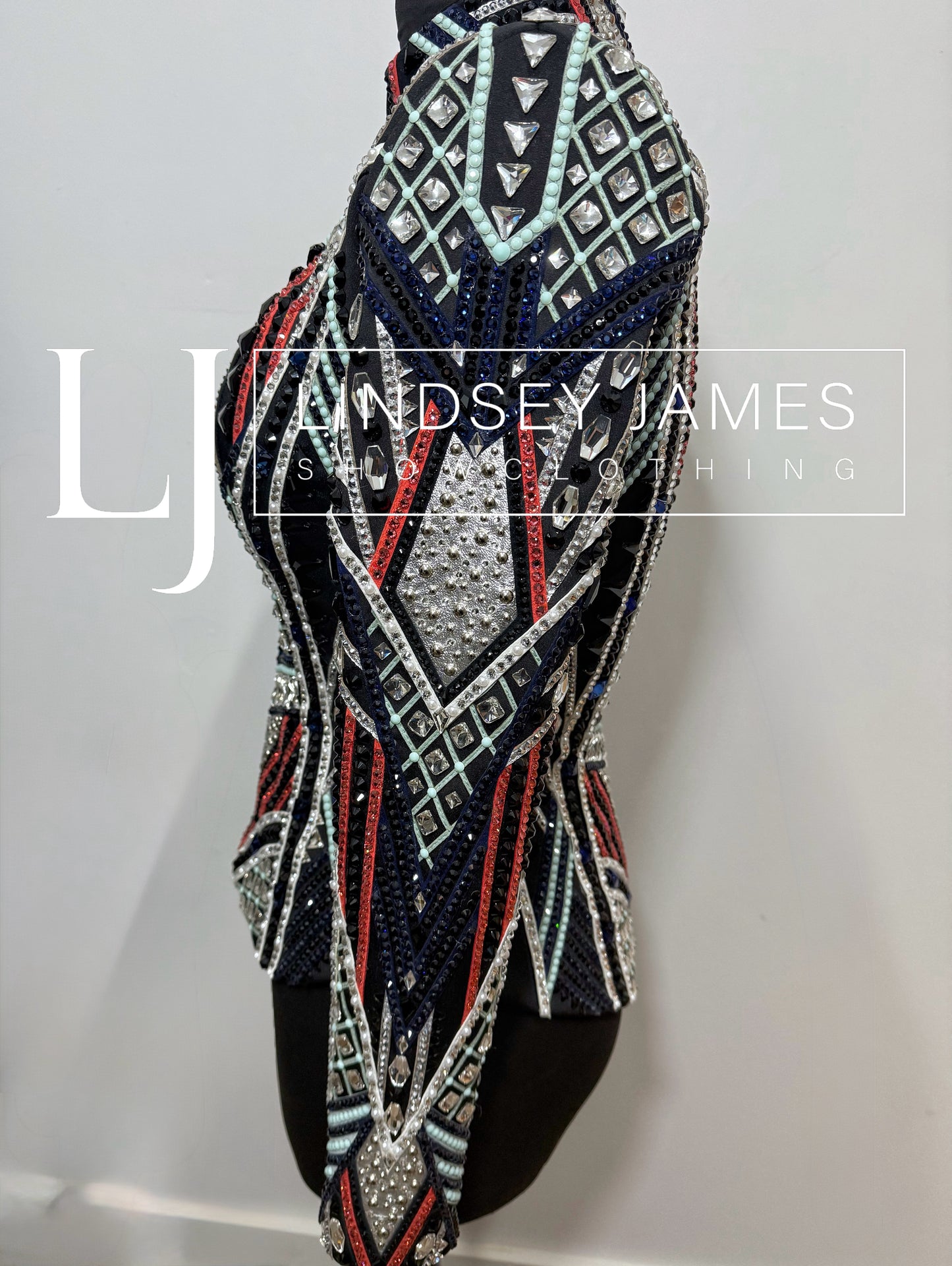Lindsey James Black w/ Corall, Mint & Purple Jckt - YOUTH Large/ADULT X-Small