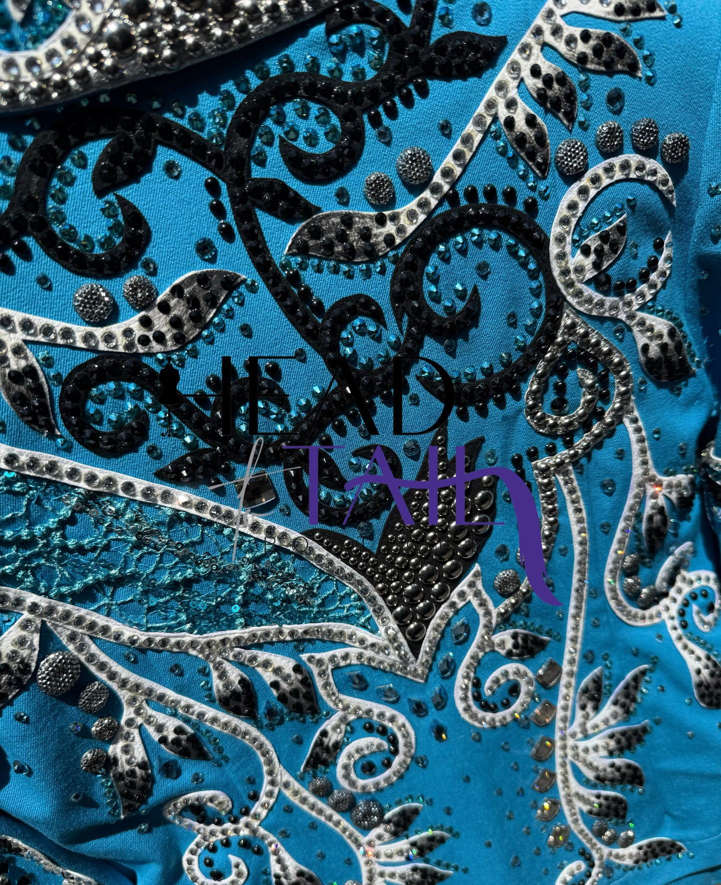 Lindsey James Show Sky Blue, Black & Silver Jacket - YOUTH