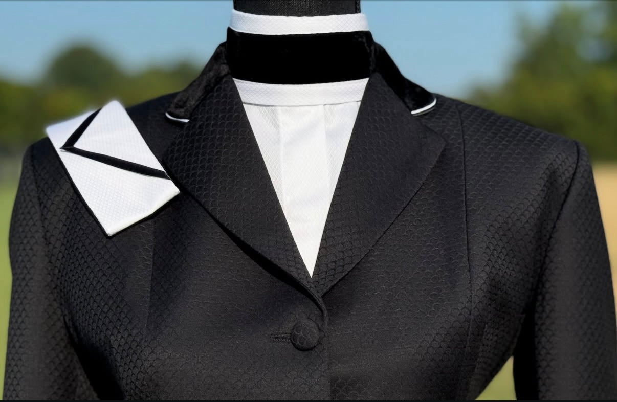 Boo Yah Black Print with Double Piping - Size 2