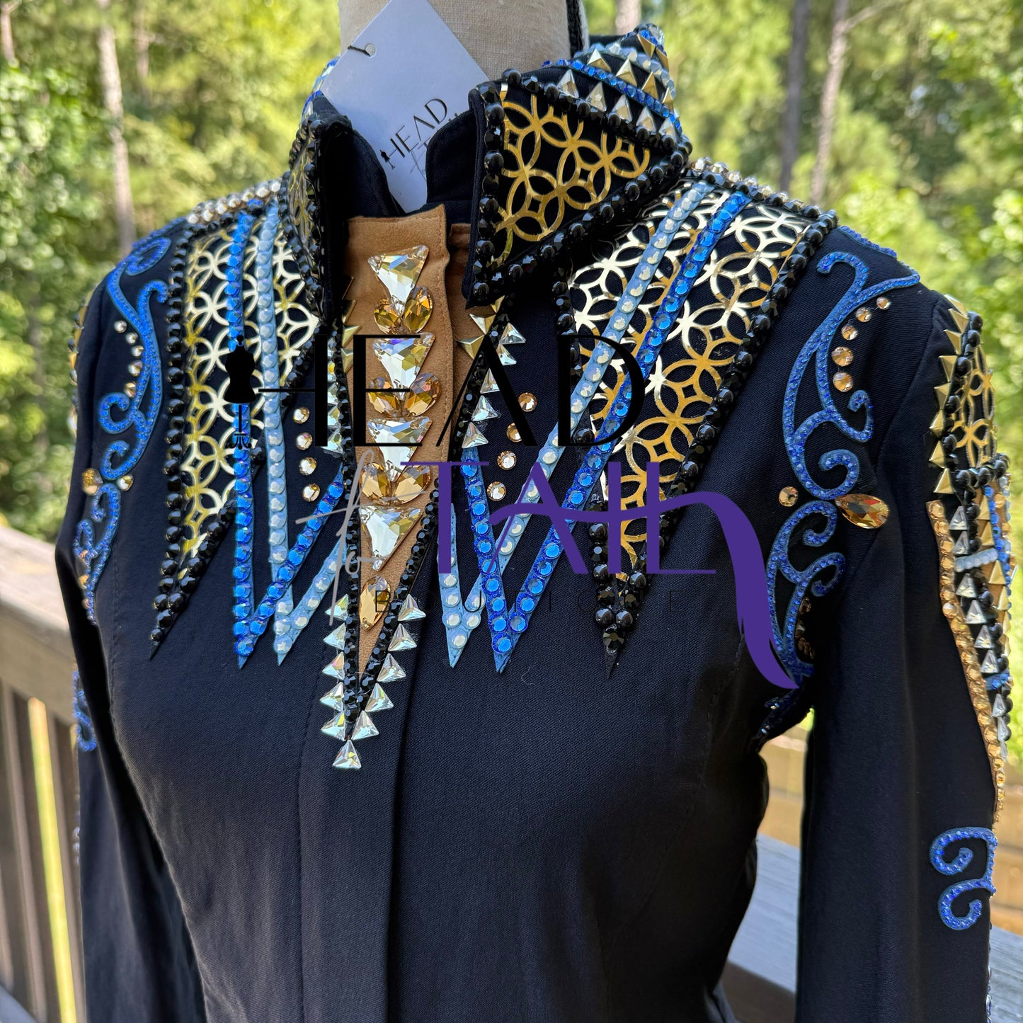 Kevin Garcia Originals Black, Gold & Blues Hsmp Shirt - Custom Piece APX 4