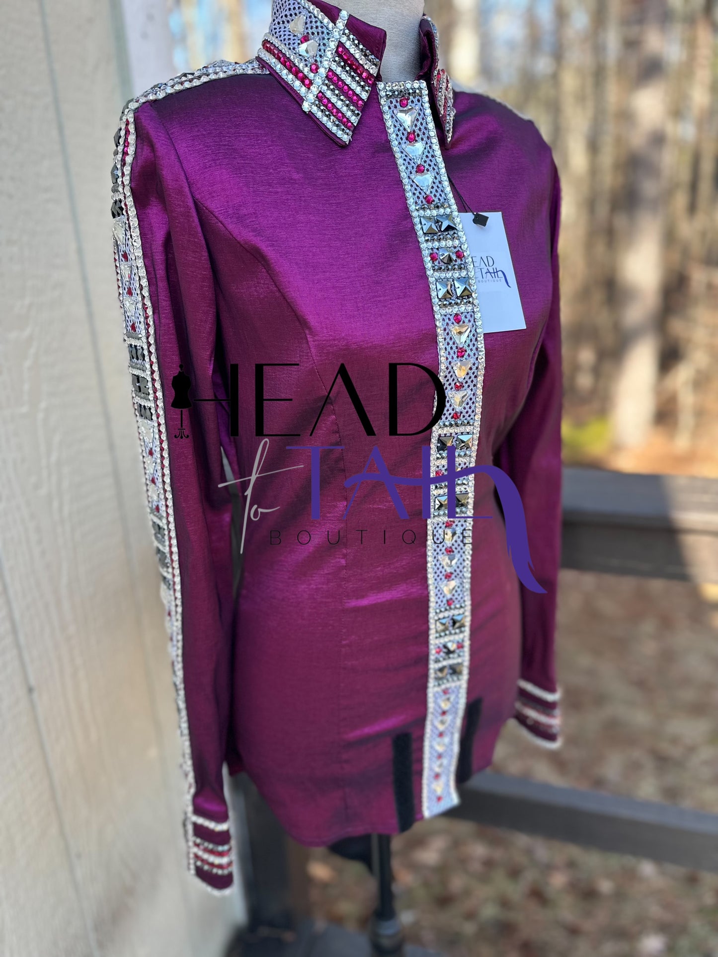 Kevin Garcia Originals Deep Raspberry w/ Full Sleeve - Custom Piece APX 6/8 TALL