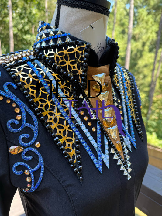 Kevin Garcia Originals Black, Gold & Blues Hsmp Shirt - Custom Piece APX  4