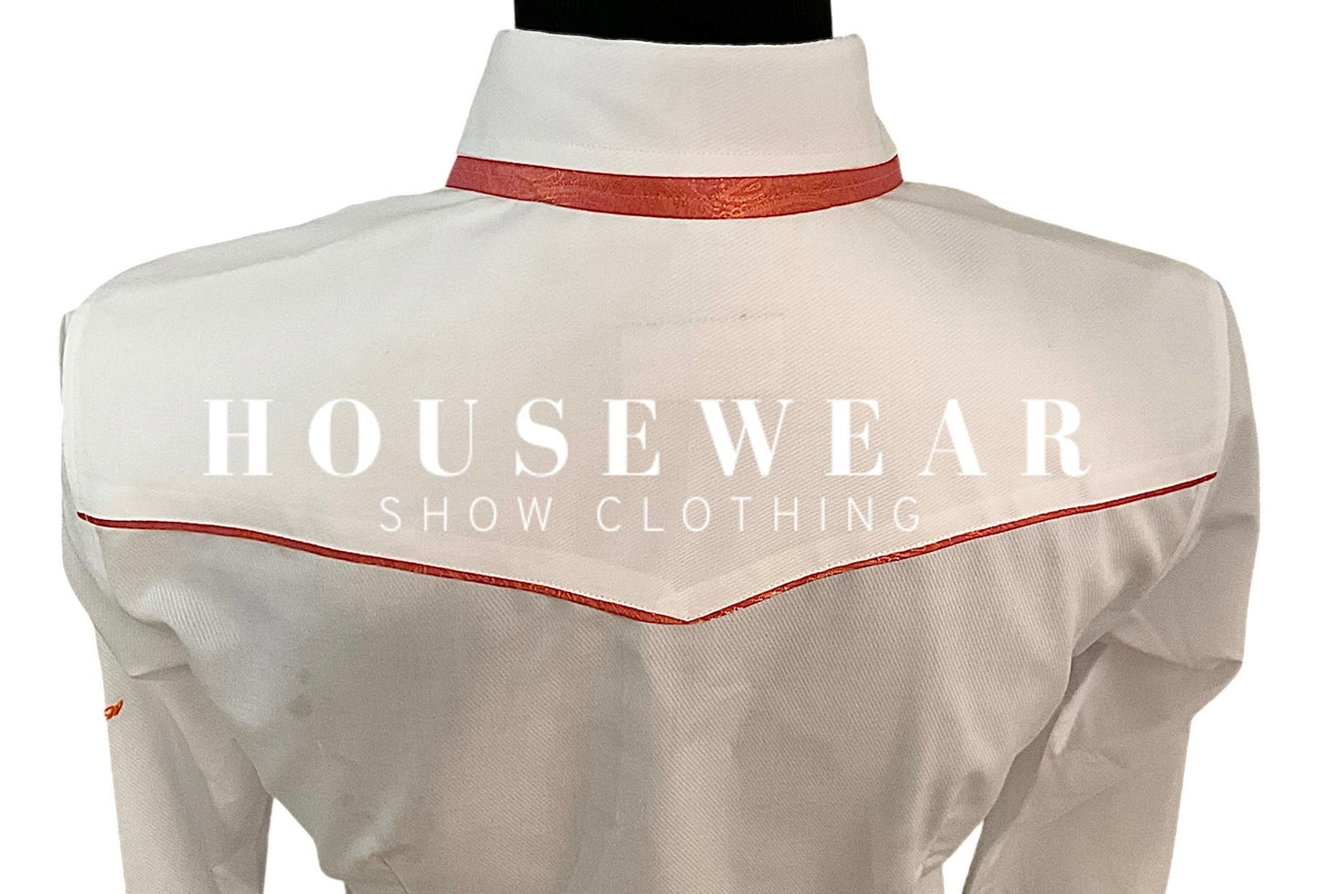 HouseWear Tailored Collection White & Peach - Medium