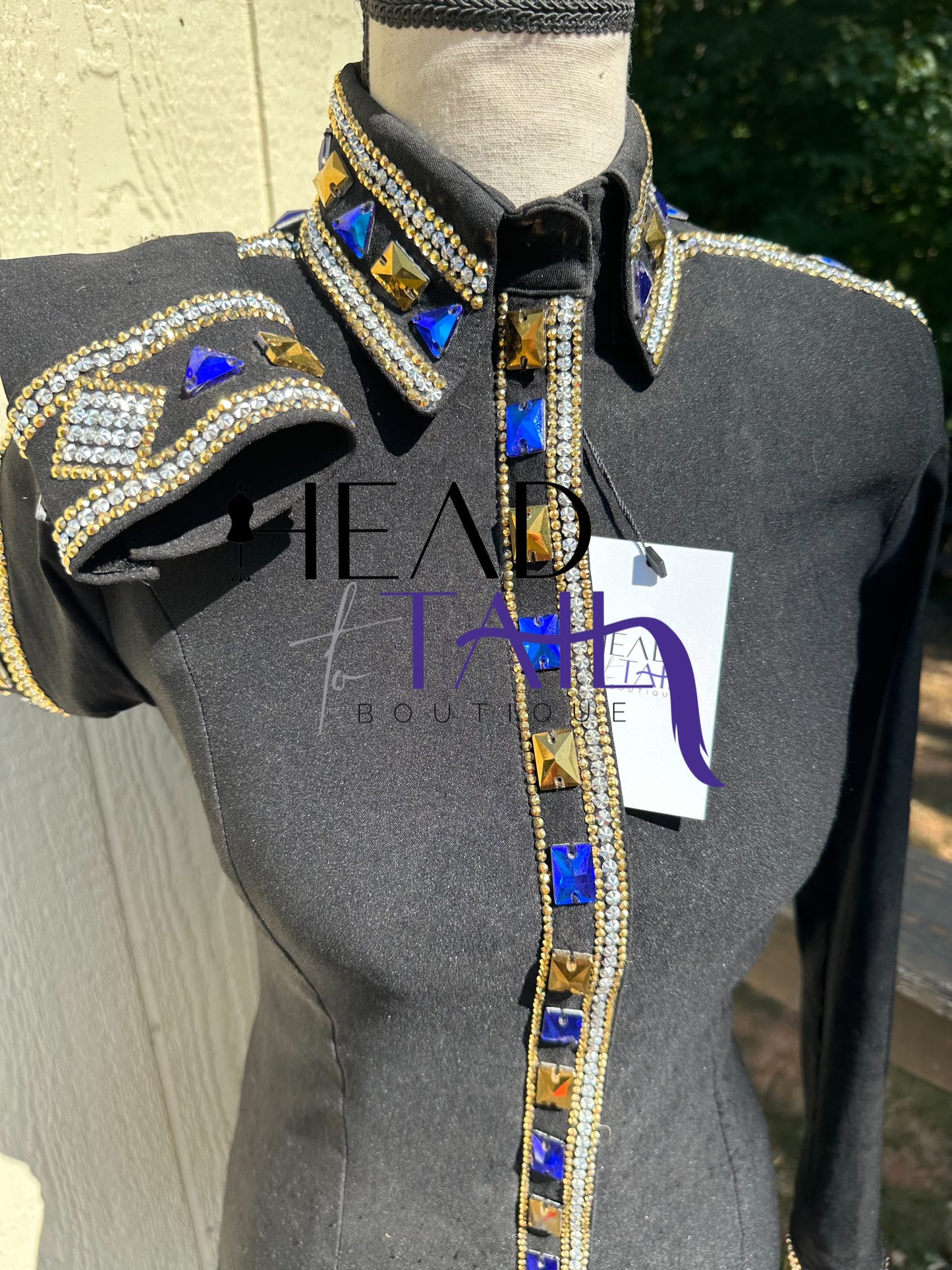 DDesigns Black, Gold & Blue- X-Small