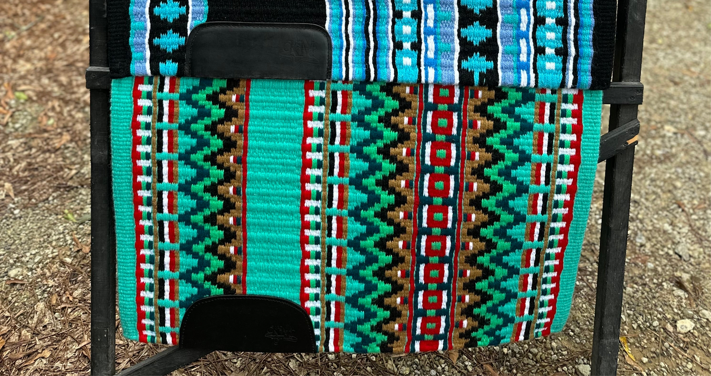 Kara Langeland Deep Teal, Red, White, Mint & Gold Full Sleeve - Medium/Large