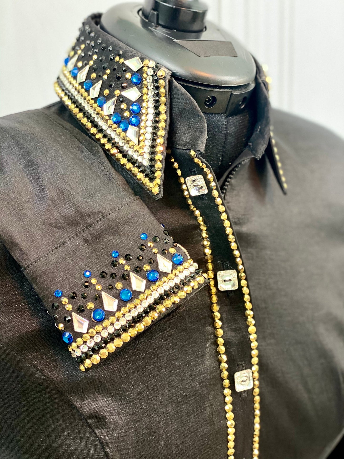 Lindsey James Black, Royal, White, Gold & Glamorous - Small - FINAL SALE