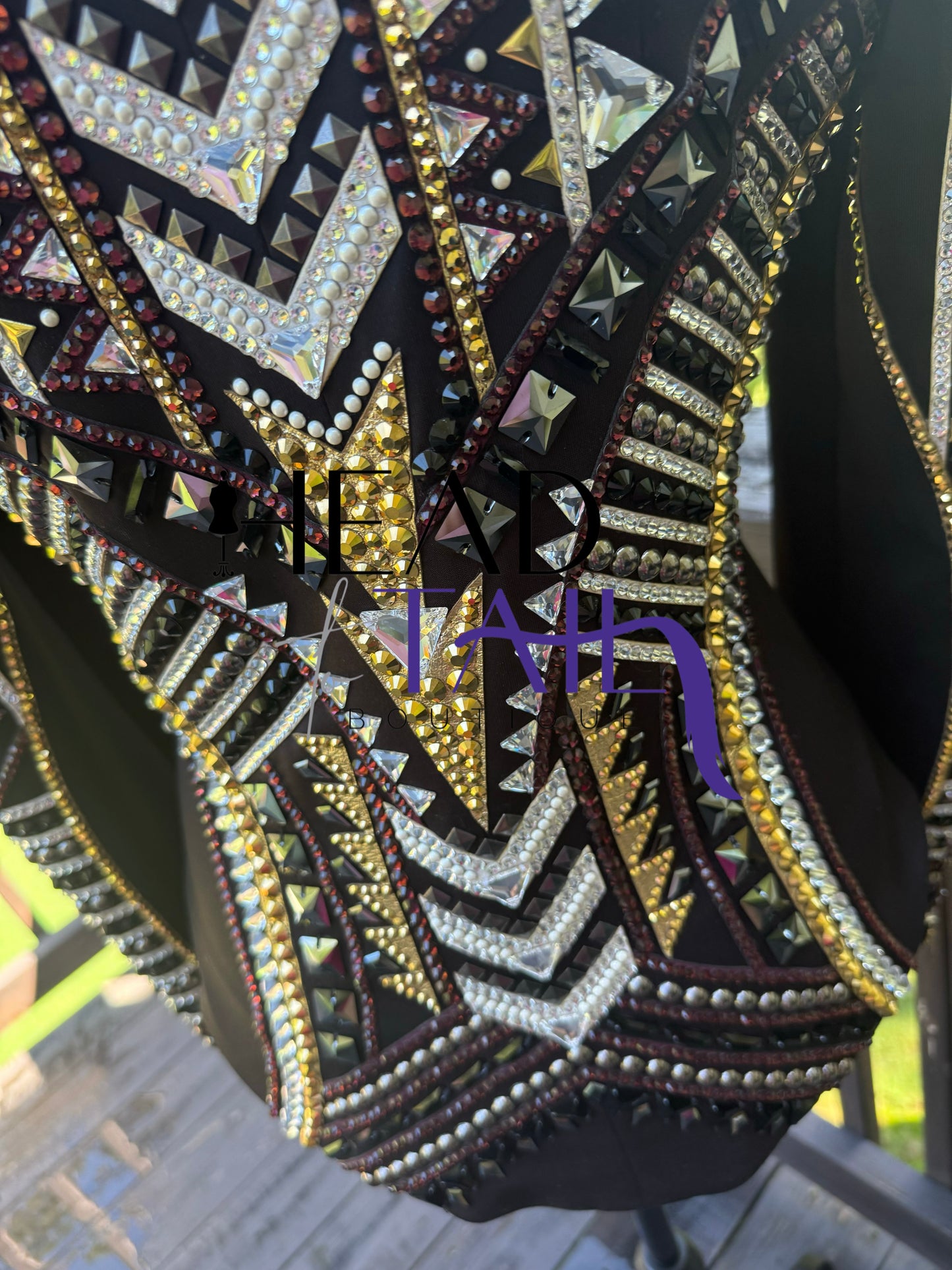 Lindsey James Show Clothing Black, Silver, Amethyst & Gold Showmanship Jacket - Small/Medium
