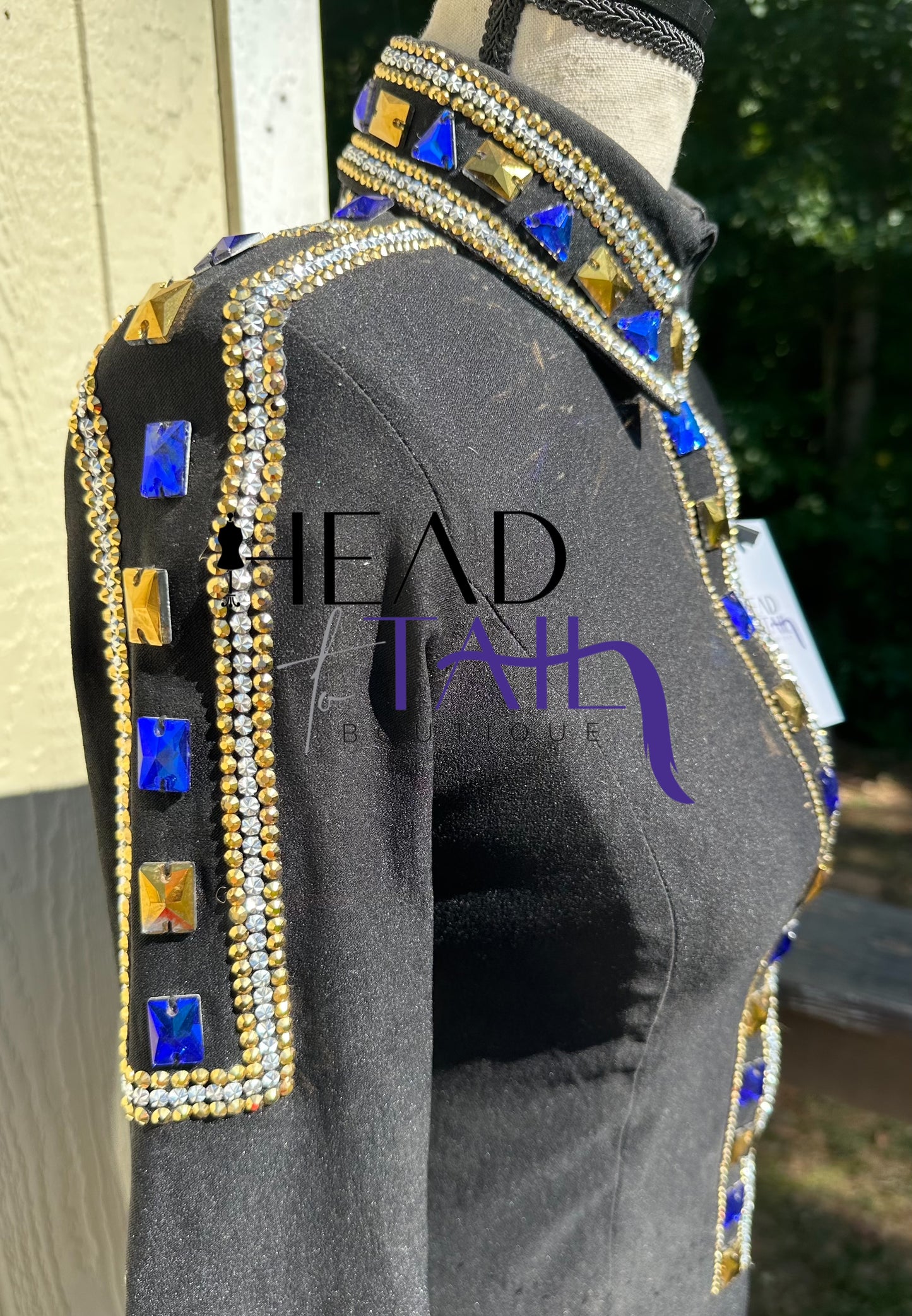 DDesigns Black, Gold & Blue- X-Small