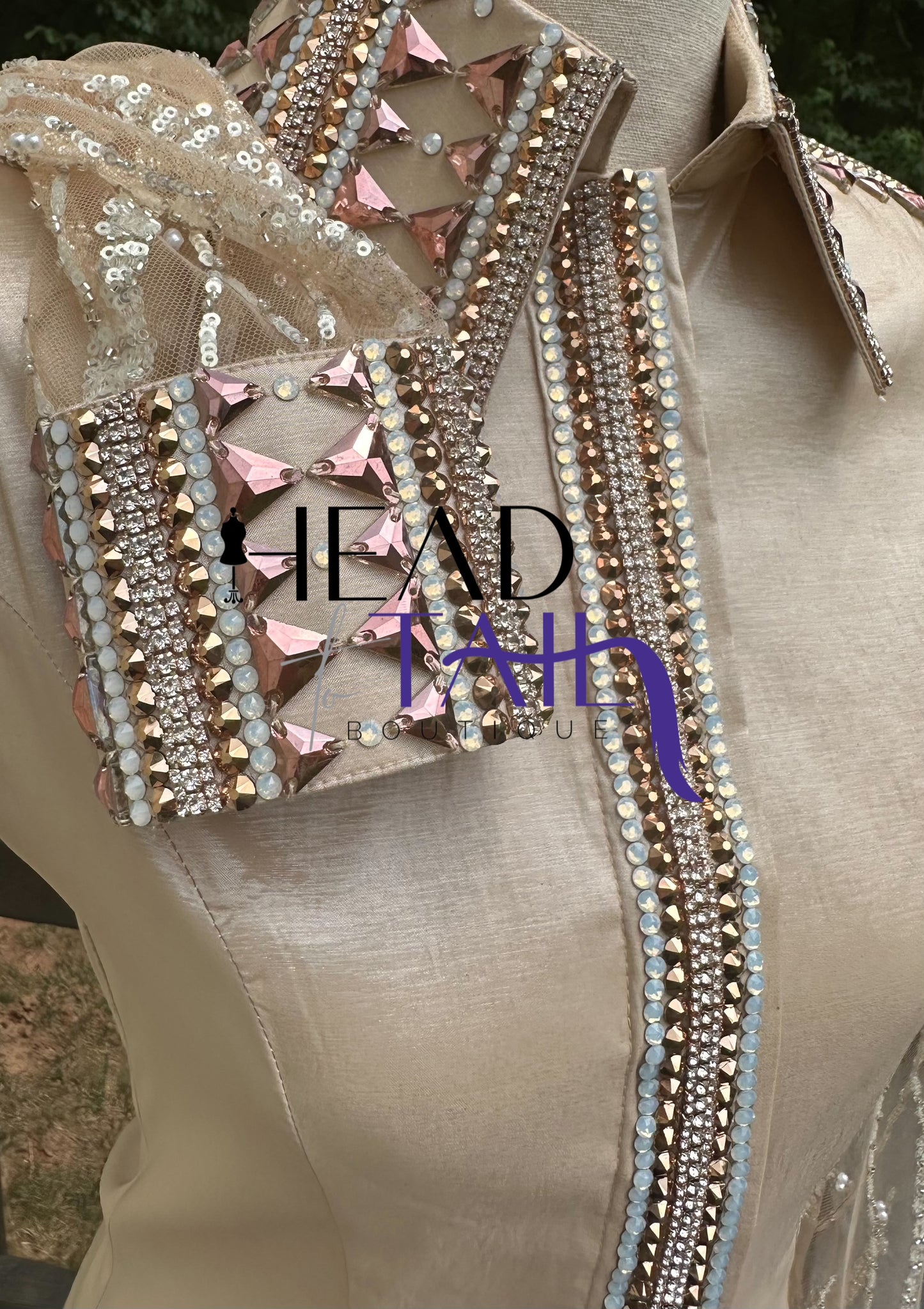 Unbridled Couture Nude w/ Rose Gold - Small/Medium