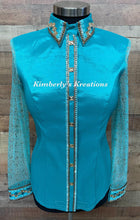 Load image into Gallery viewer, Coffman Show Clothing Tiffany Blue, Teal and Gold - Medium
