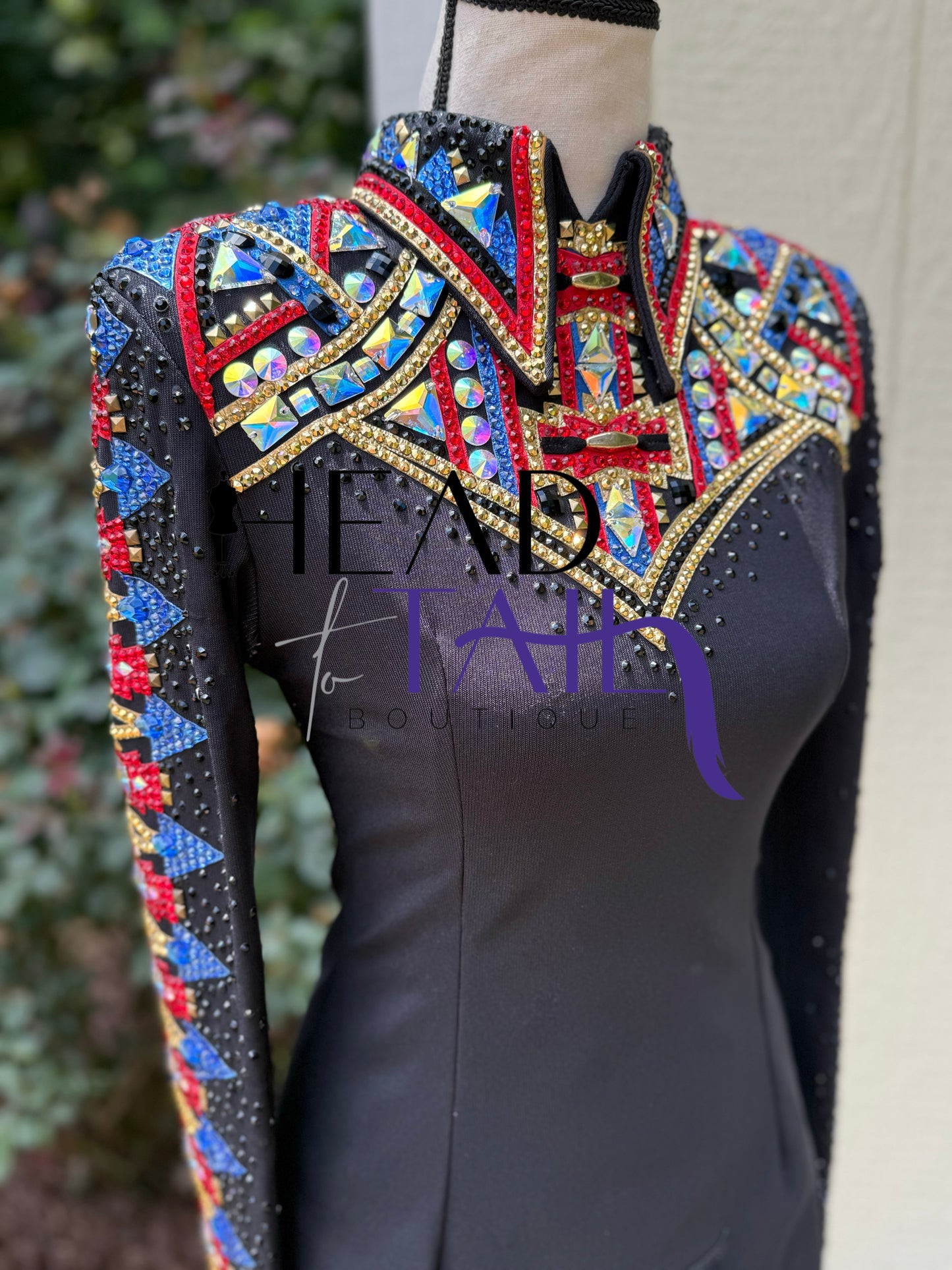 Trudy Black Label Black, Red , Blue & Gold - XS/Small
