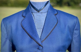 Blue w/Blue & Black Dots: 2 Collars - Size 38