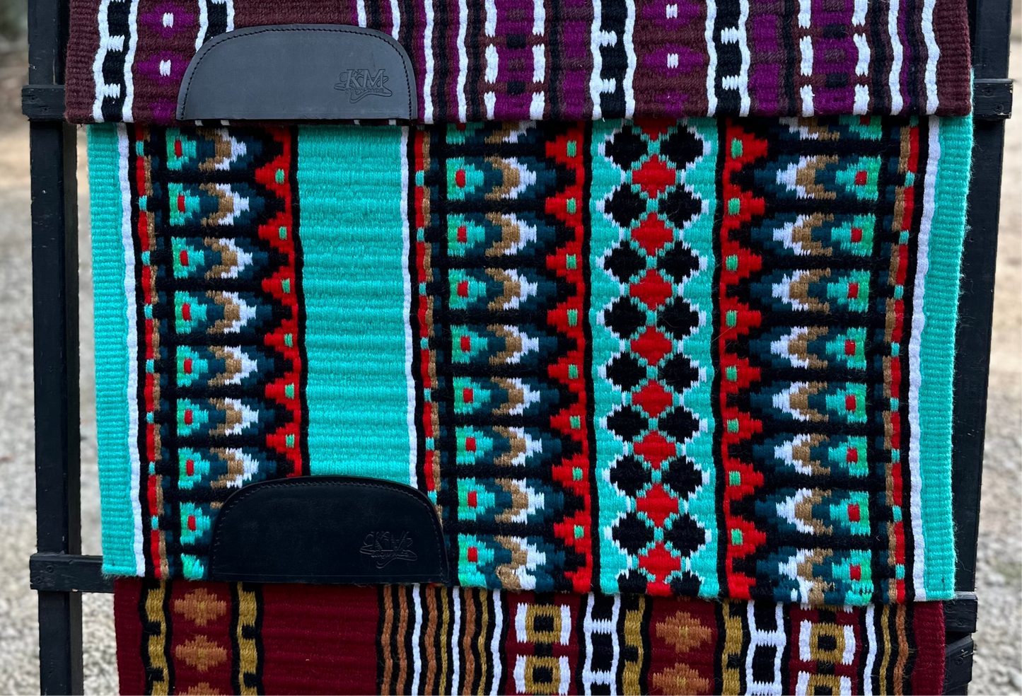 Kara Langeland Deep Teal, Red, White, Mint & Gold Full Sleeve - Medium/Large