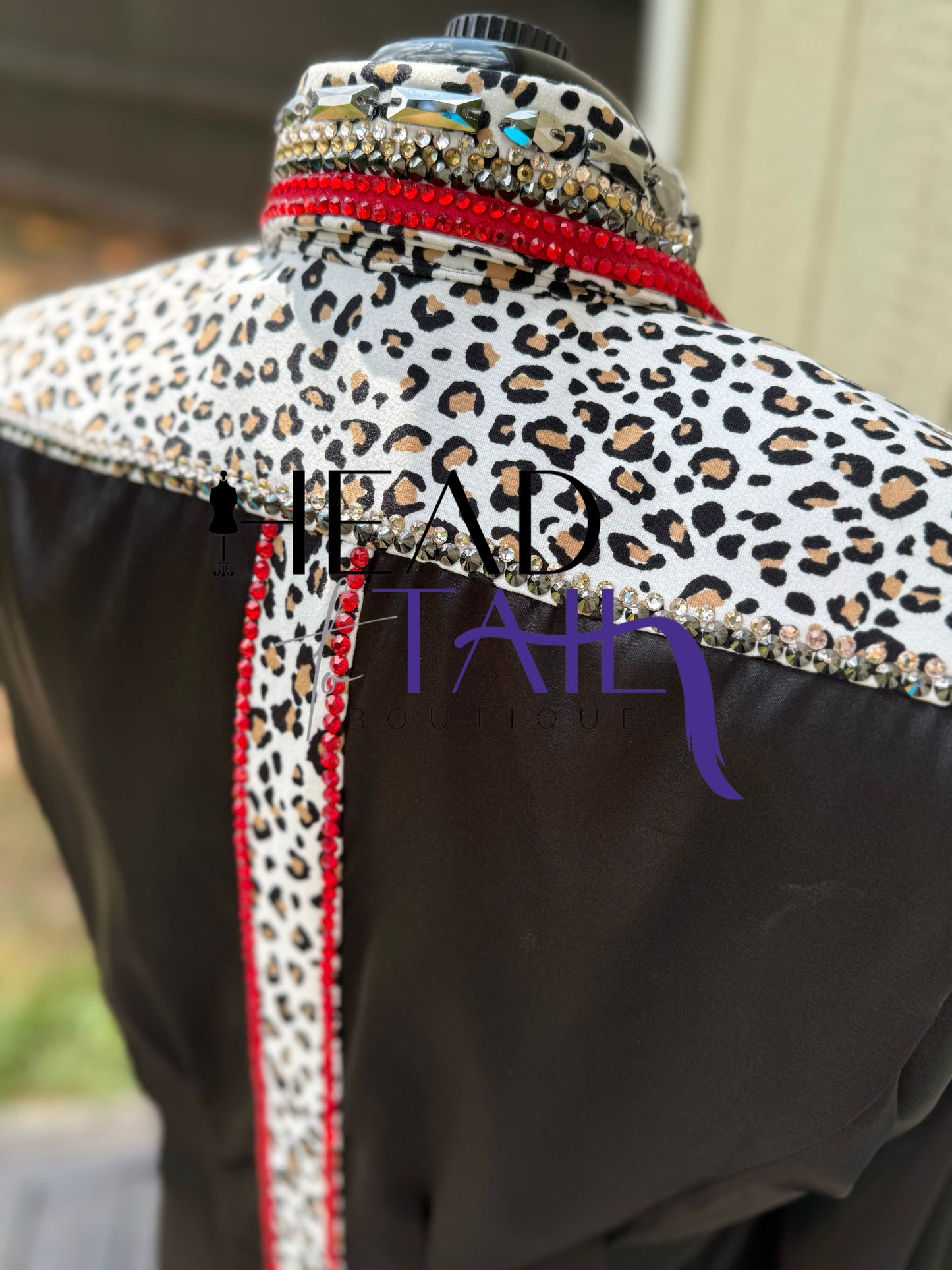 Showtime Show Clothing Black, Red & Leopard Hsmp Shirt - X-Large - FINAL SALE