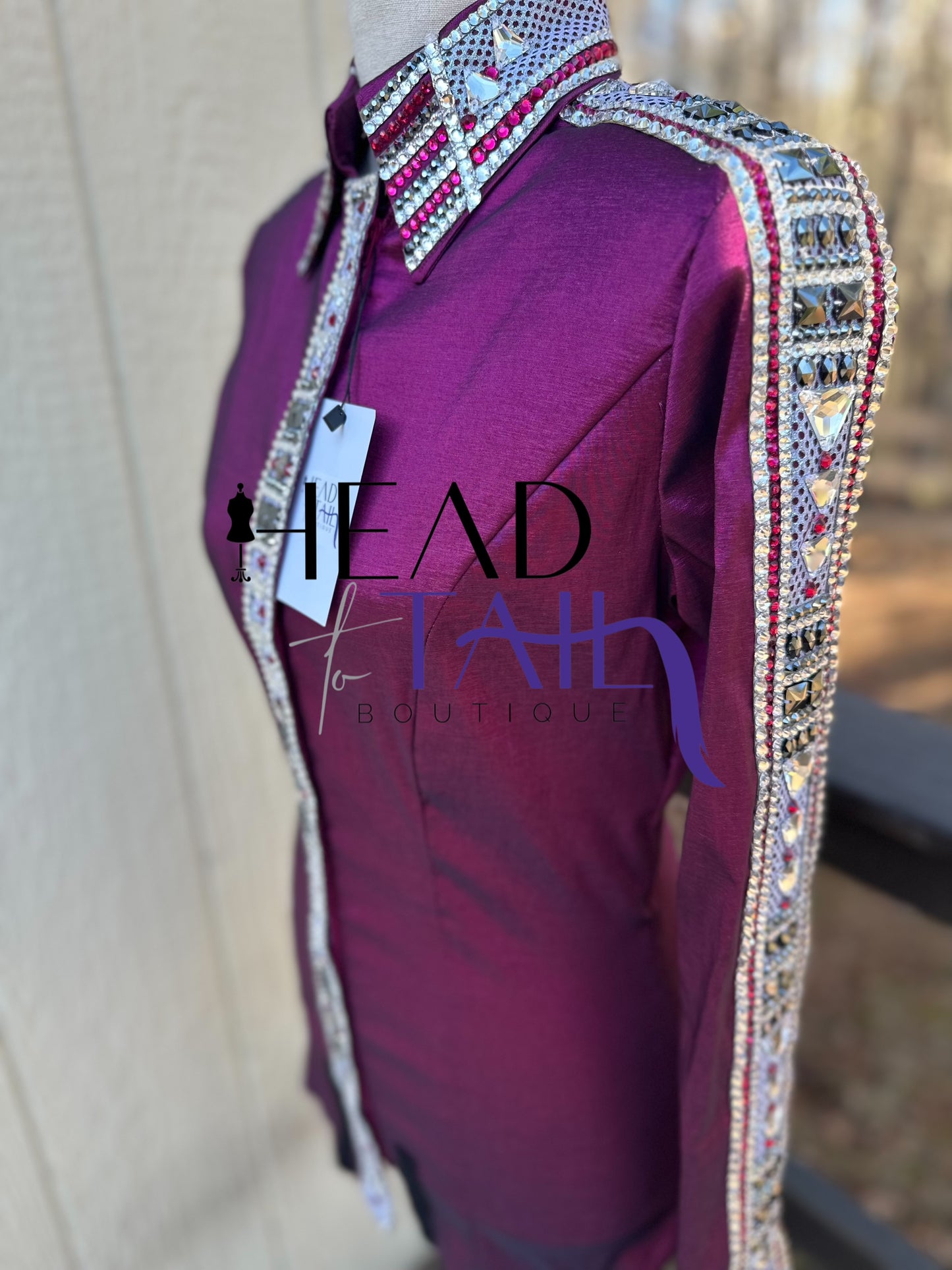 Kevin Garcia Originals Deep Raspberry w/ Full Sleeve - Custom Piece APX 6/8 TALL