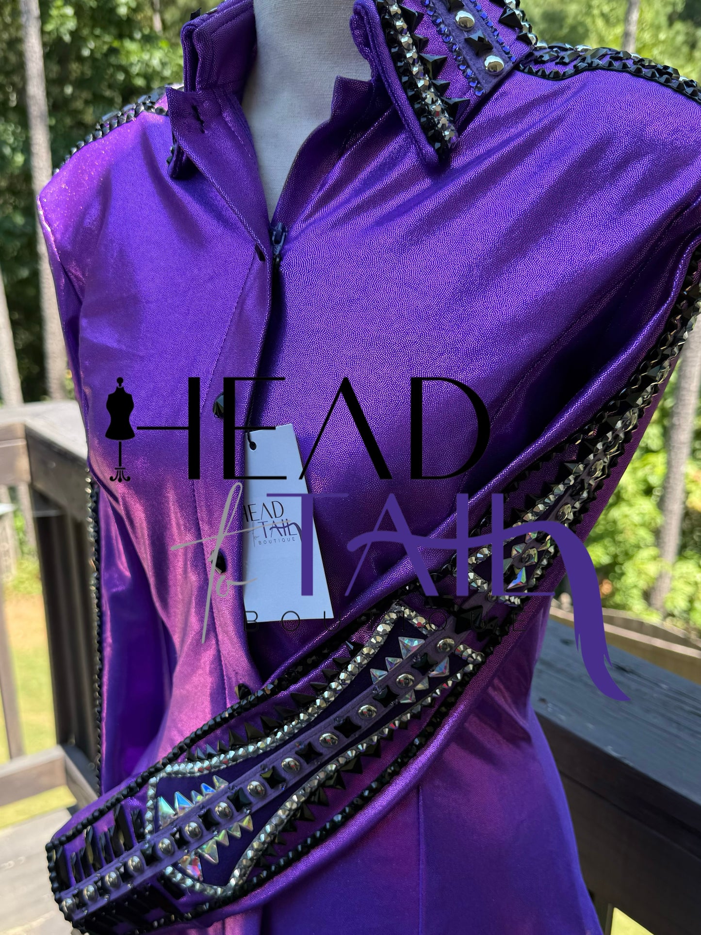 Kevin Garcia Originals Royal Purple Metallic Full Sleeve Design - Size: Custom Piece APX 6/8 SHORT