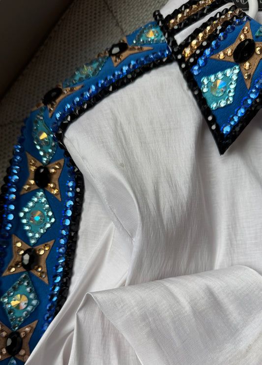 Kevin Garcia Originals White, Blues, Teal & Camel - YOUTH