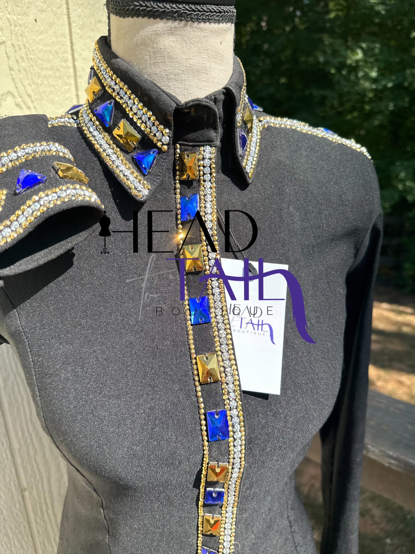 DDesigns Black, Gold & Blue- X-Small