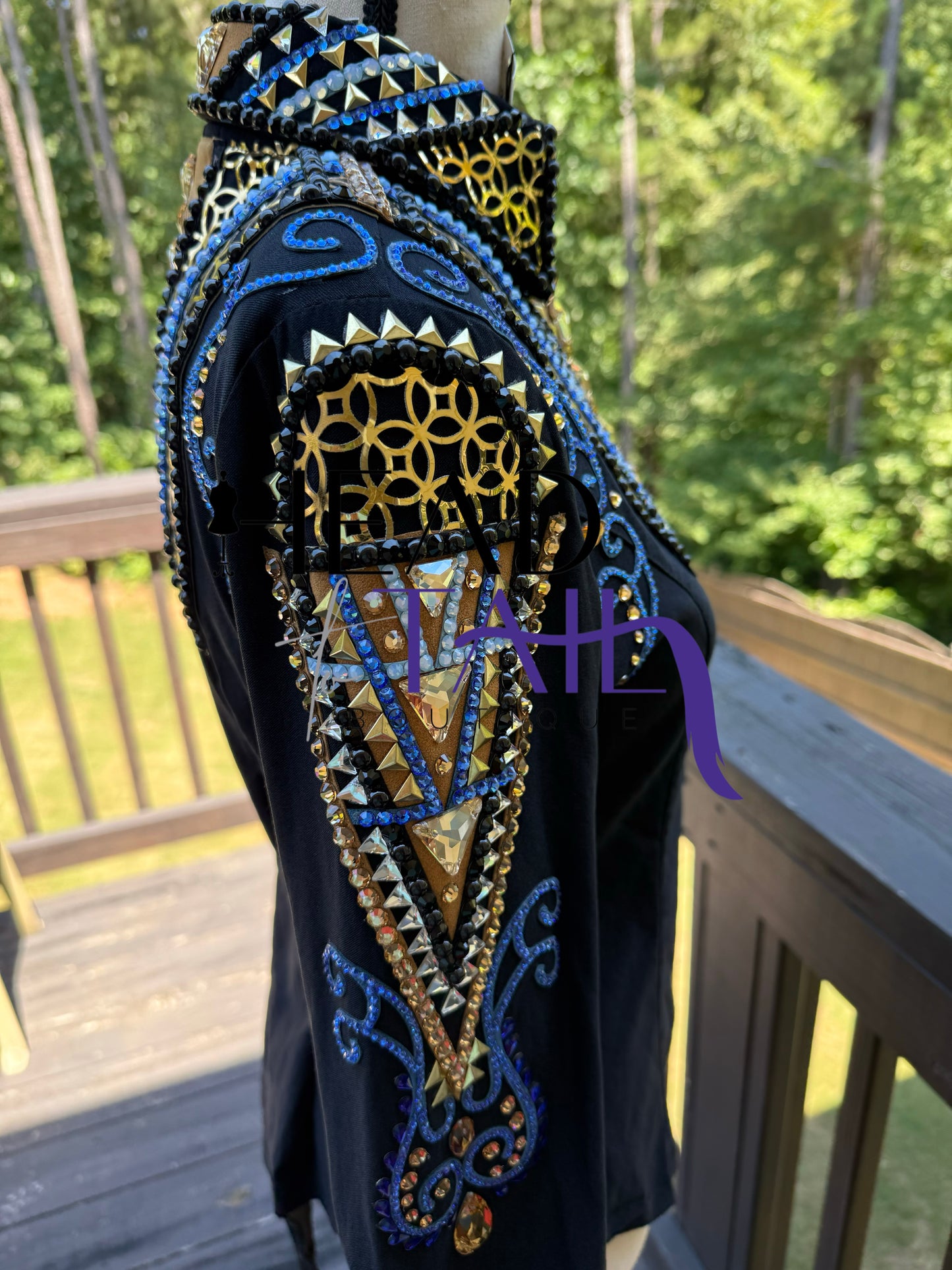 Kevin Garcia Originals Black, Gold & Blues Hsmp Shirt - Custom Piece APX 4
