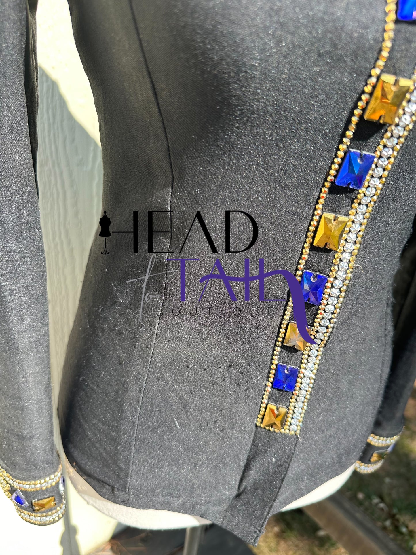 DDesigns Black, Gold & Blue- X-Small